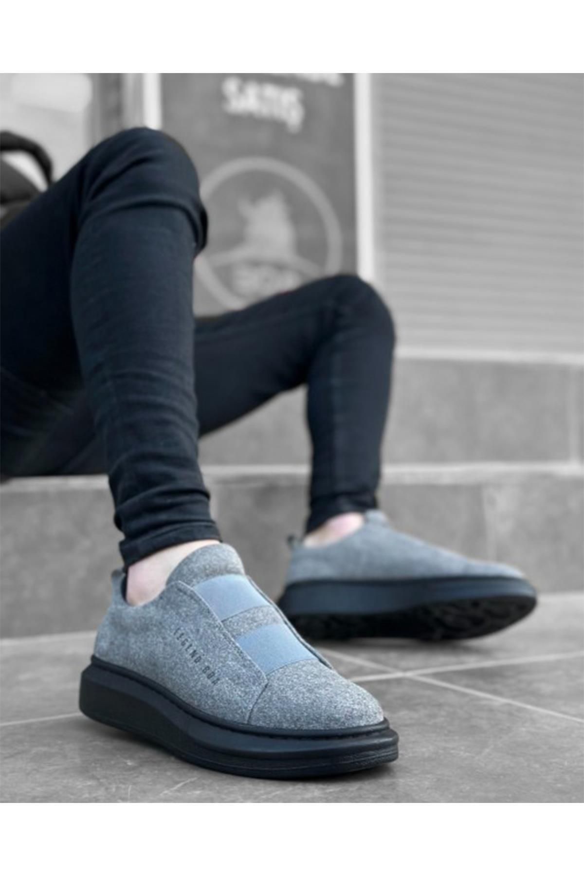 Preux Erkek Bantlı Sneaker Ortopedik Lastikli Mevsimlik Günlük Ayakkabı