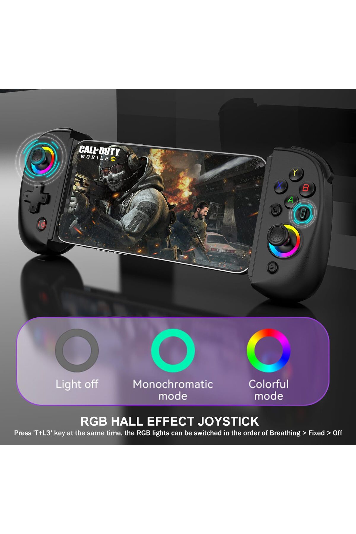 Choice-BSP-D8 Telescopic Mobile Gaming Controller For Android IOS PS3 PS4 Switch Mobile Phone Gamepad Bl... 2