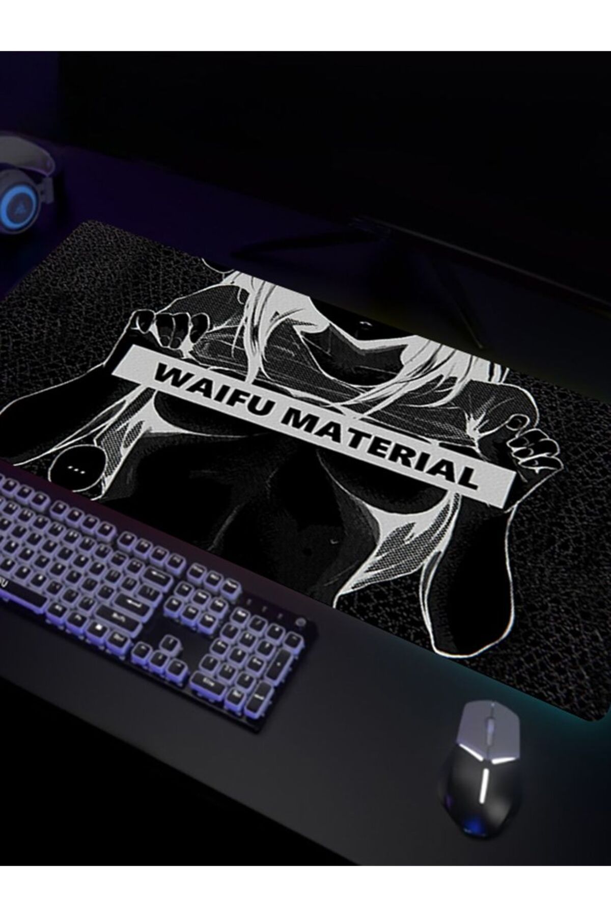 CSMY-Mousepad Ahegao Hentai Rubber Mouse Pad Large Keyboard Mat Locking Edge Deskmat Extended Non-slip... 8