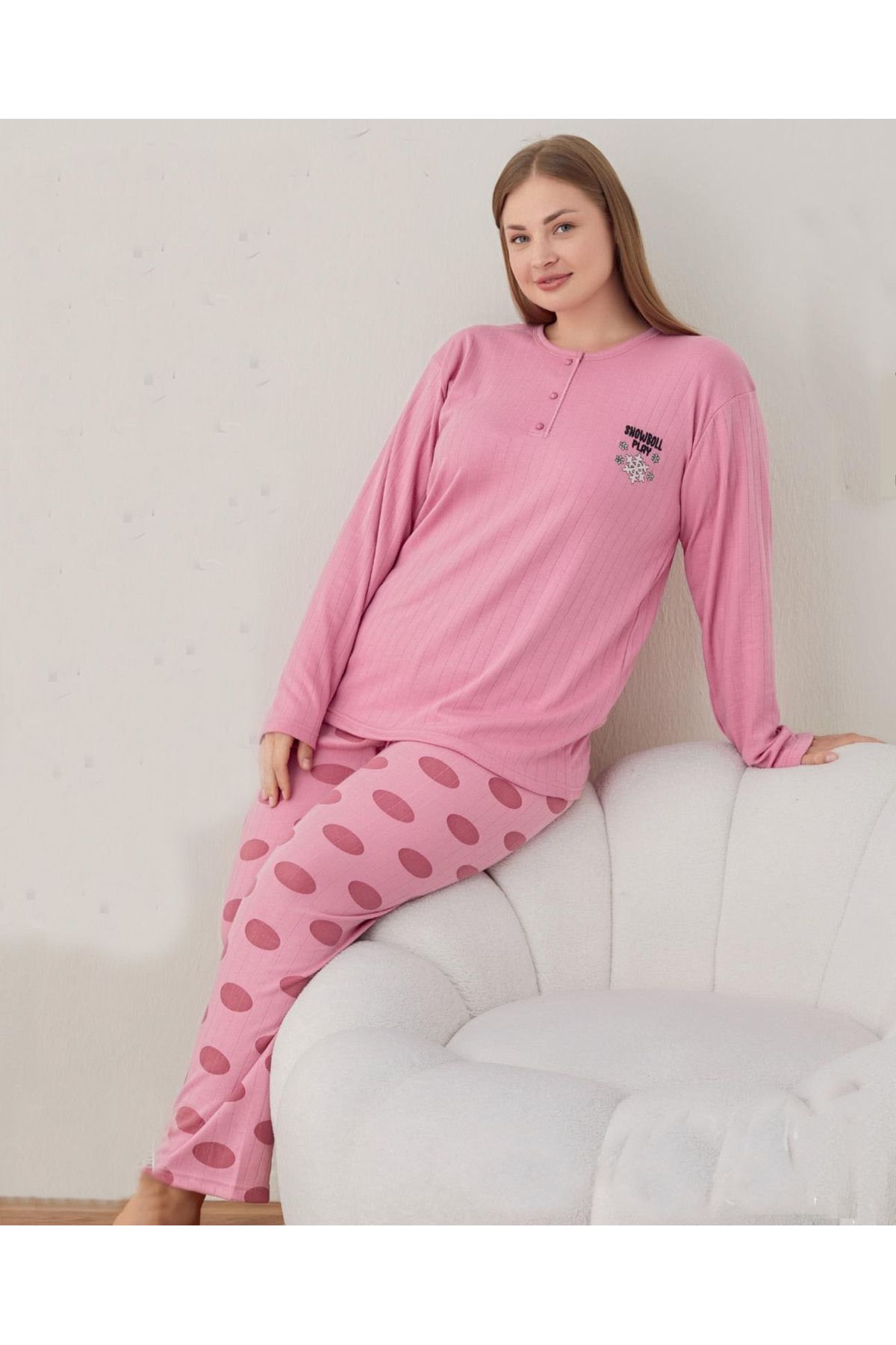 NEYSEKİVAR Büyük Beden Pijama Takımı