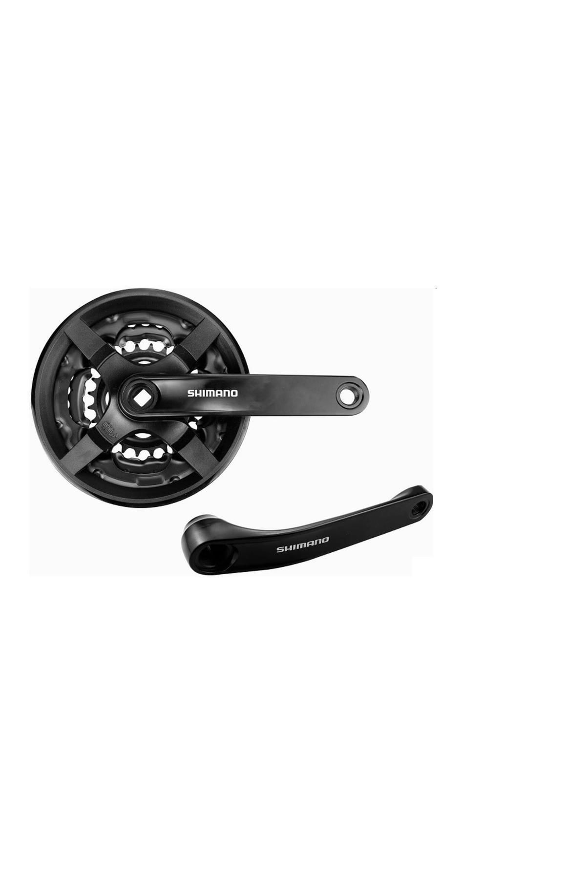 Shimano FC-TY301 170mm 42T 6-7-8V 3lü Aynakol Kapaklı Siyah