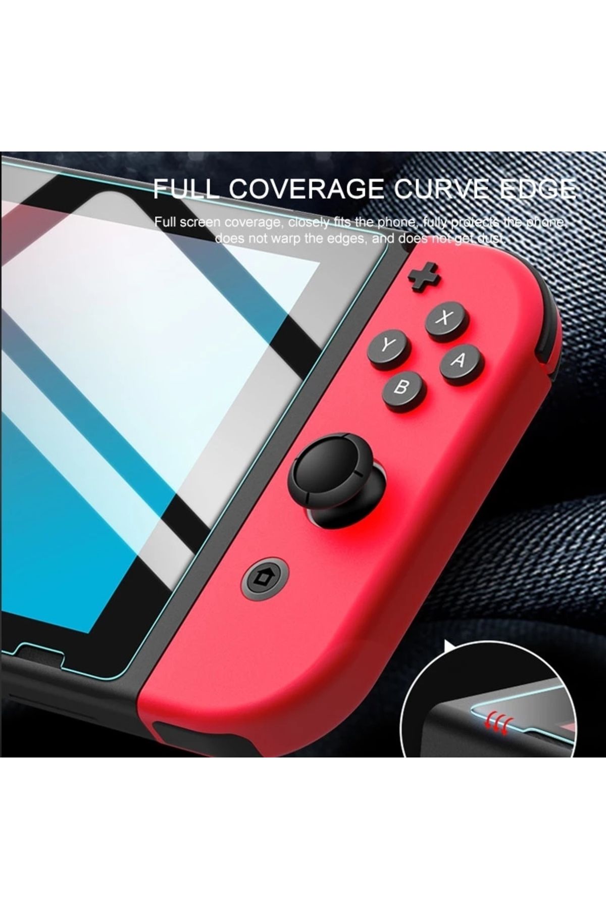 Fomscvka-3PCS for Switch OLED 1/2/3PCS Tempered Glass for Nintendo Switch OLED 3 Pieces Screen Protector Film 3