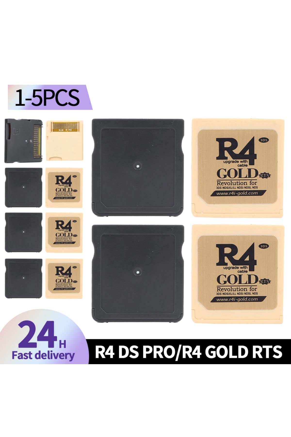 ALLOYSEED-1-5PCS Gaming Memory Card Adapter R4 DS PRO/R4 GOLD RTS Burner Card Special Burner Card for DSL/D... 2