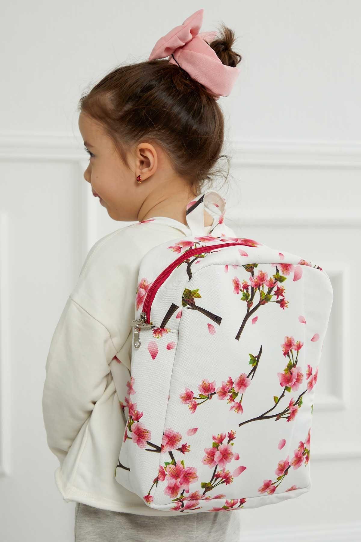 Ayşe Tasarım-Large Size Patterned Children's Backpack - Cs-7B 4