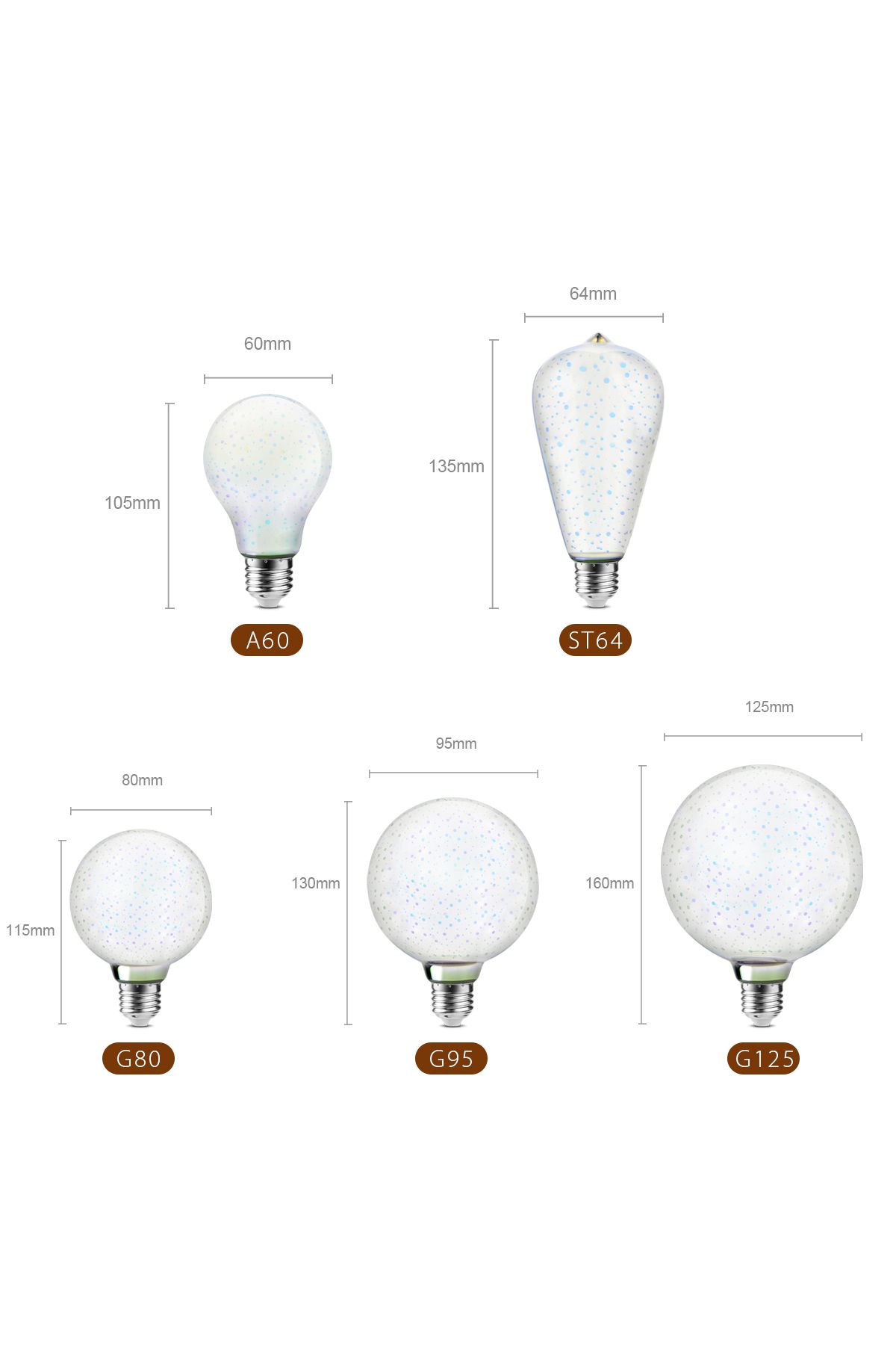 Lcamaw-Table Lamp 3D Fireworks Light E27 st64 g125 g95 LED Bedroom Decoration Desk lamps kids lampe de c... 4
