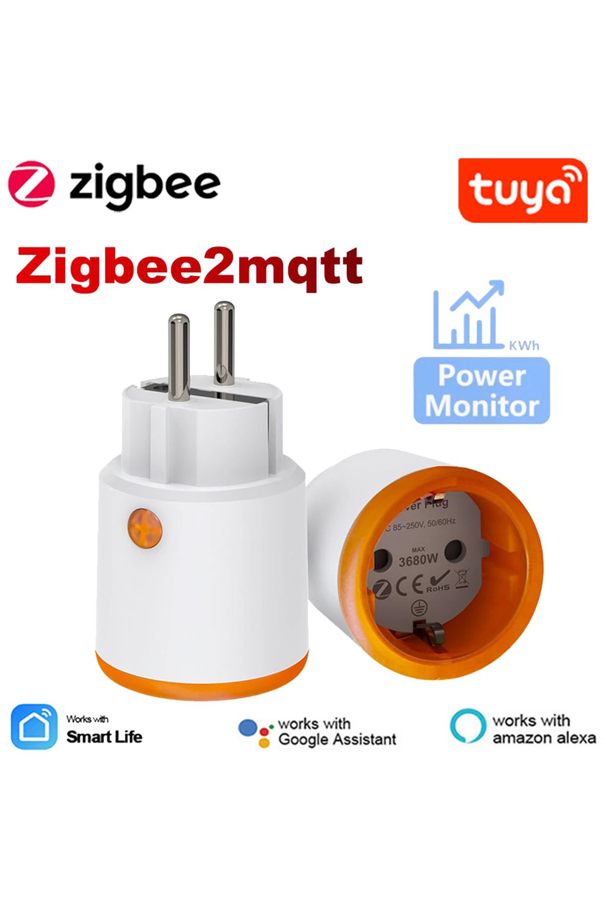 Choice-Homekit Tuya Smart Zigbee 3.0 Power Plug 16A EU Outlet Meter Remote Control Work With Zigbee2mqtt... 7