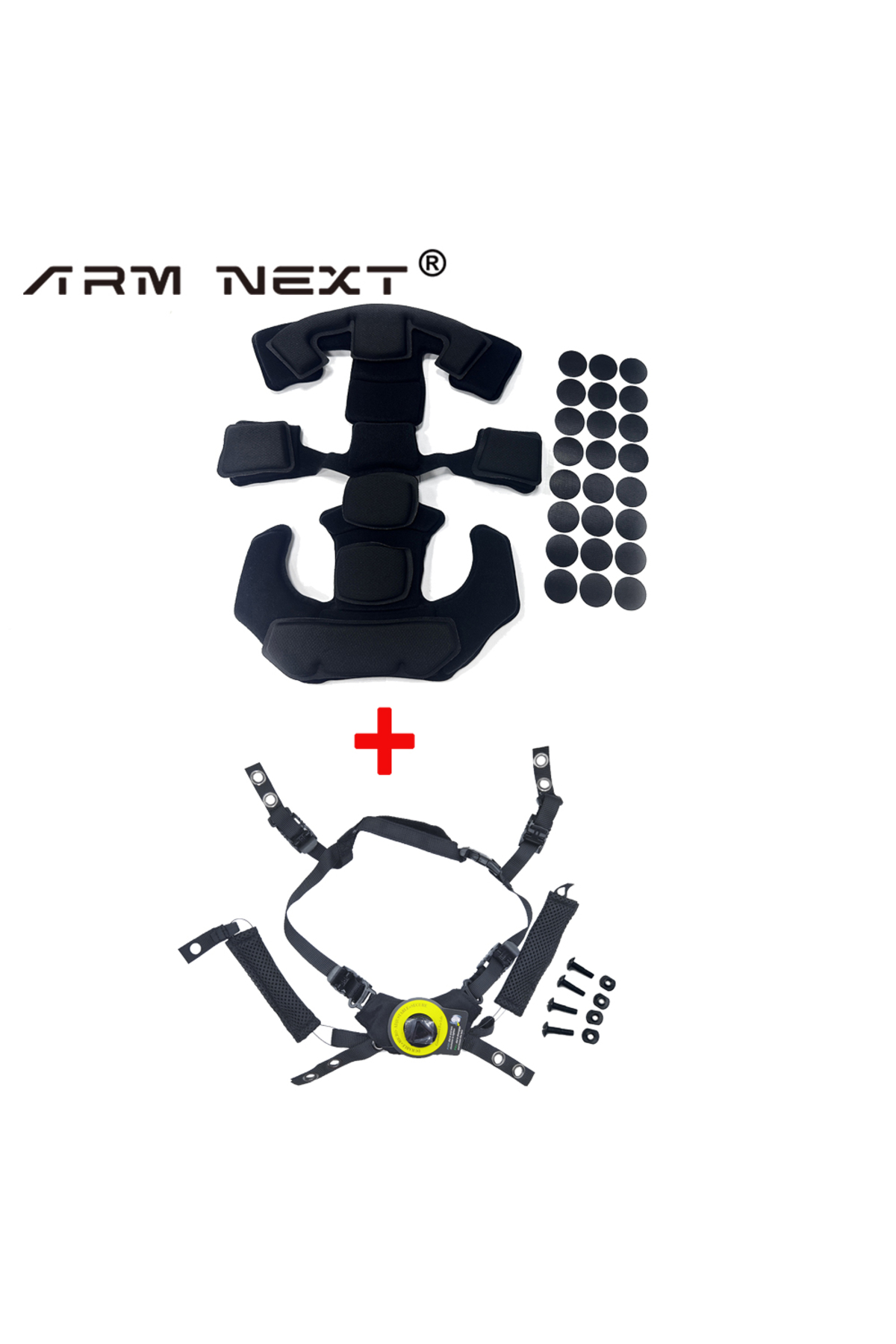 Choice black Set!Tactical Helmet Hanging System Suspension Lanyard Chin ...
