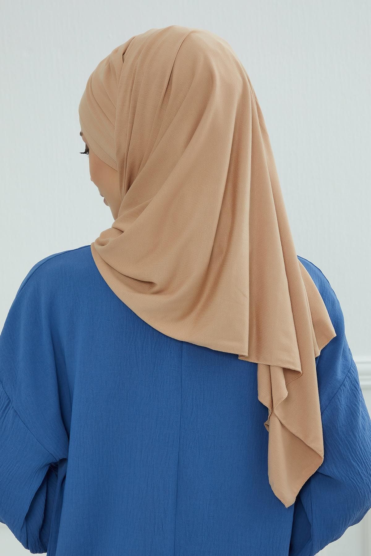 Aisha's Design-Practical Combed Cotton Shawl - Front Cross Sewing and Drawstring, Cps-45, Cps-45 5