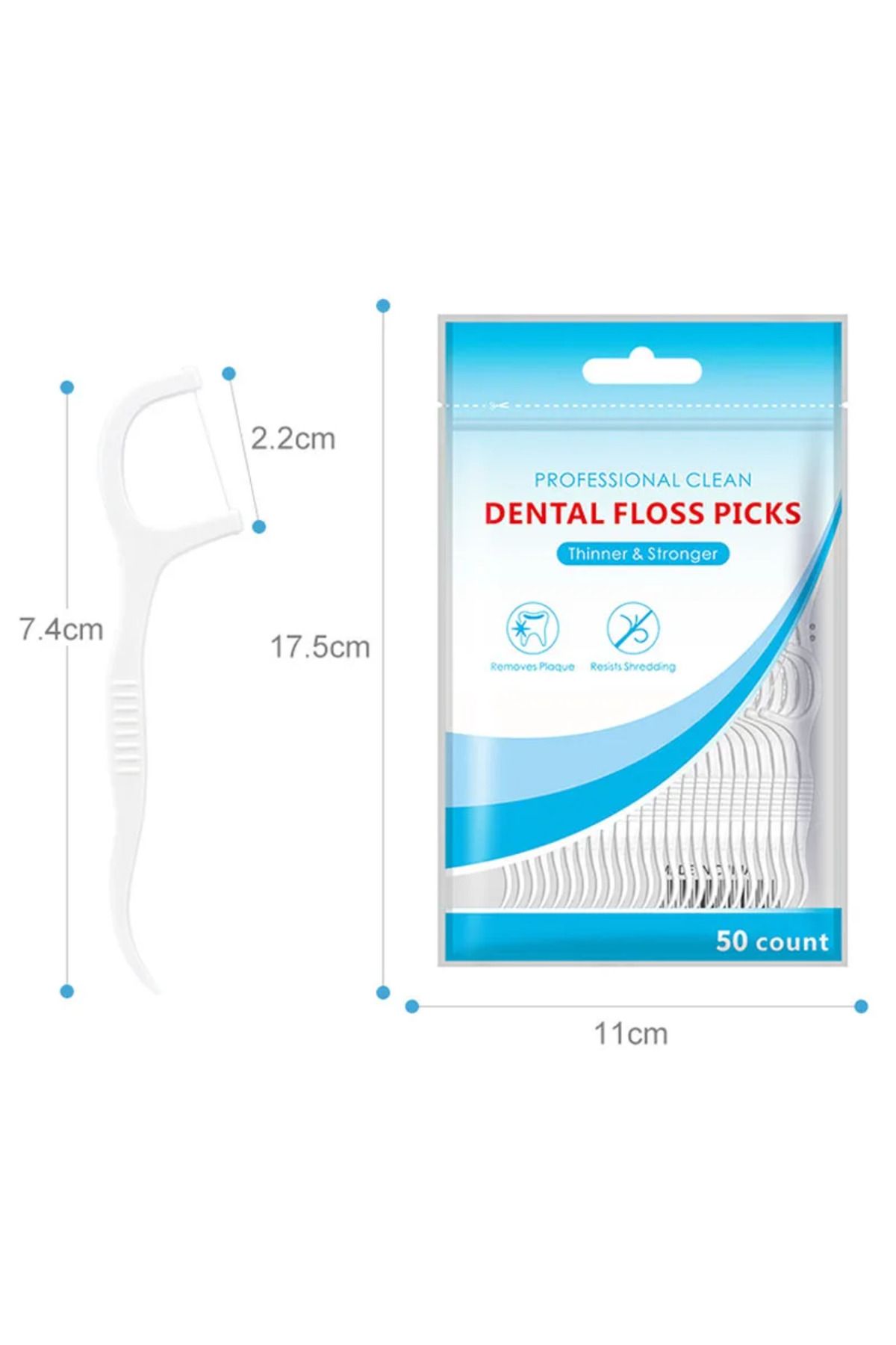Choice-300 PCS Floss Family Pack Ultra-fine Toothpick Disposable Flat Floss Portable Portable Flossing D... 6