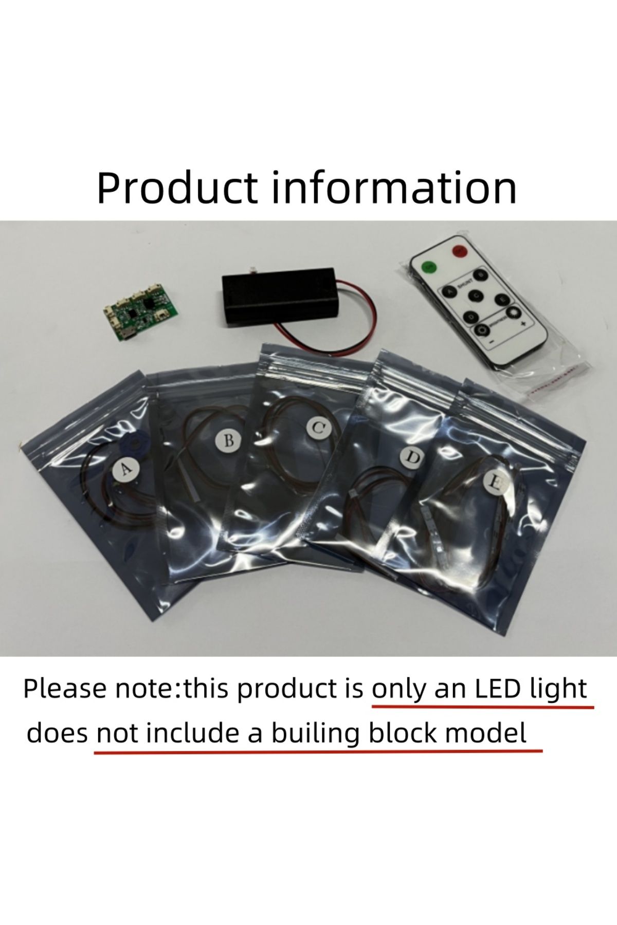 Choice-S Only LED Light Set BYB LED Light Kit For 42143 Daytona SP3 Building Blocks Decorative Lamp Remote 1