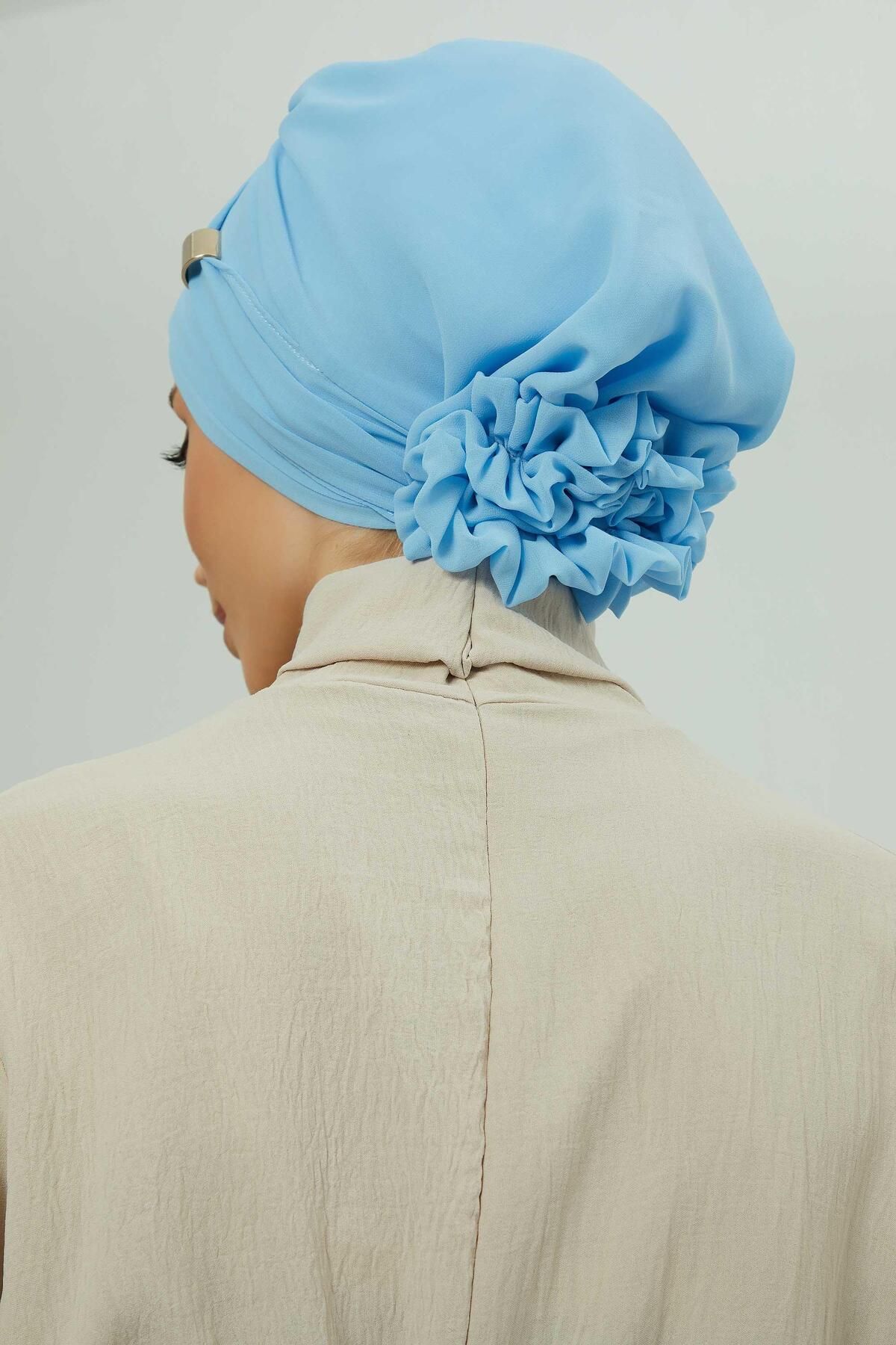 Aisha's Design-Ready Chiffon Turban - With Accessories, ht-95s, ht-95s 7