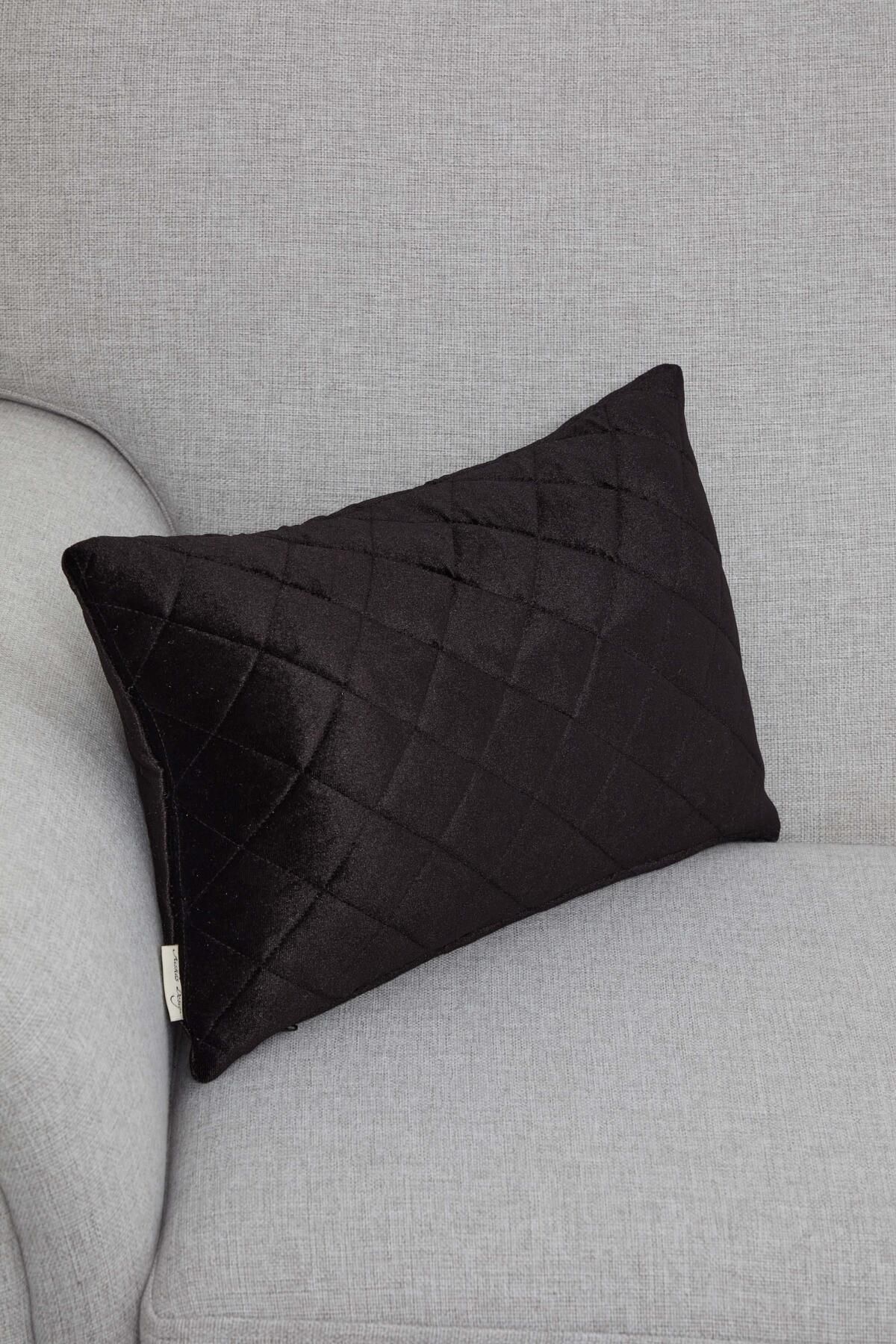 Aisha's Design-Black Velvet Throw Pillow Cover - K-329 3