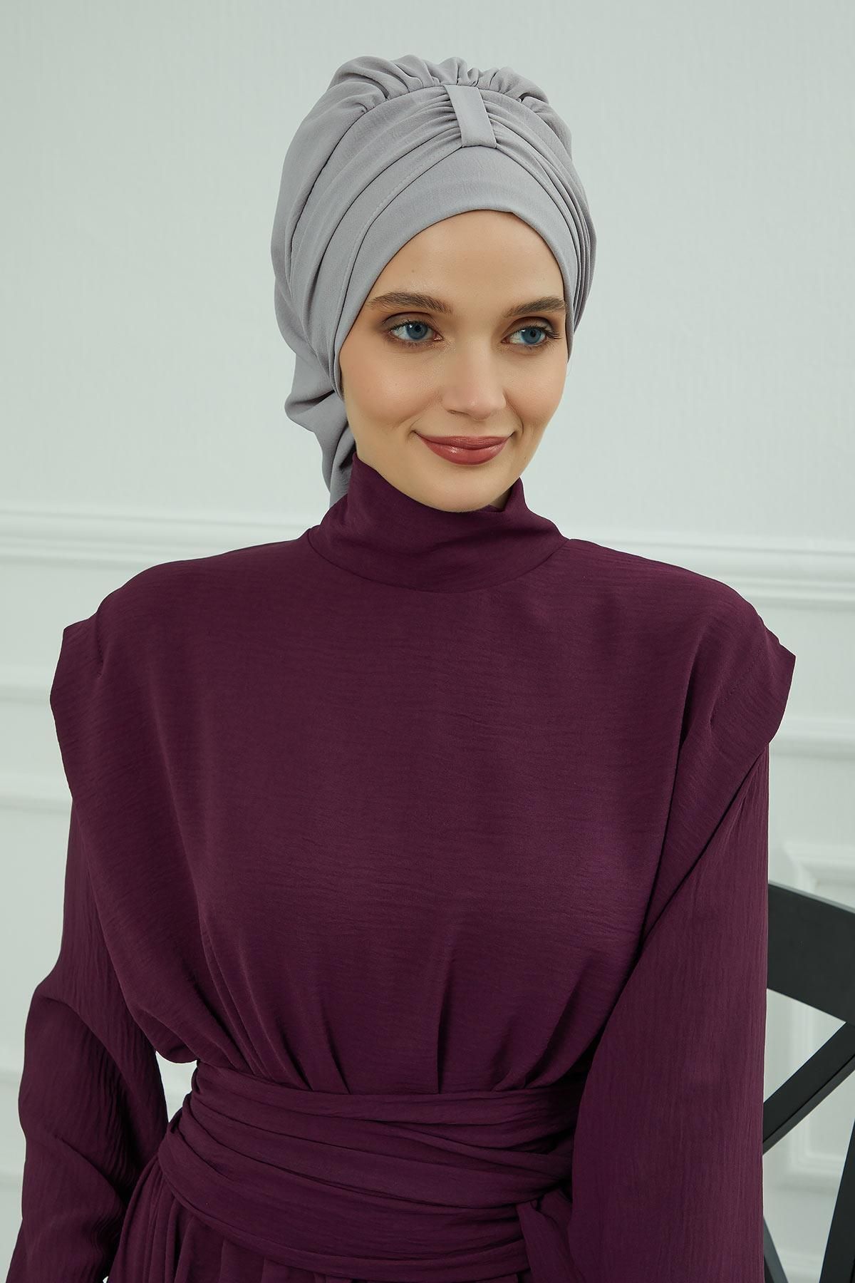 Aisha's Design-Turban gata cu țesătură aerobină - Ht-90 1