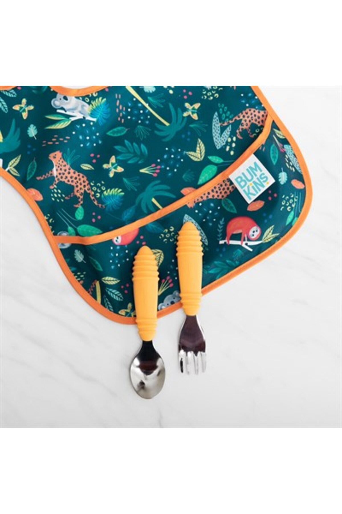 Bumkins Superbib Önlük (6-24 ay) - Jungle fotoğrafı 6 (önizleme)