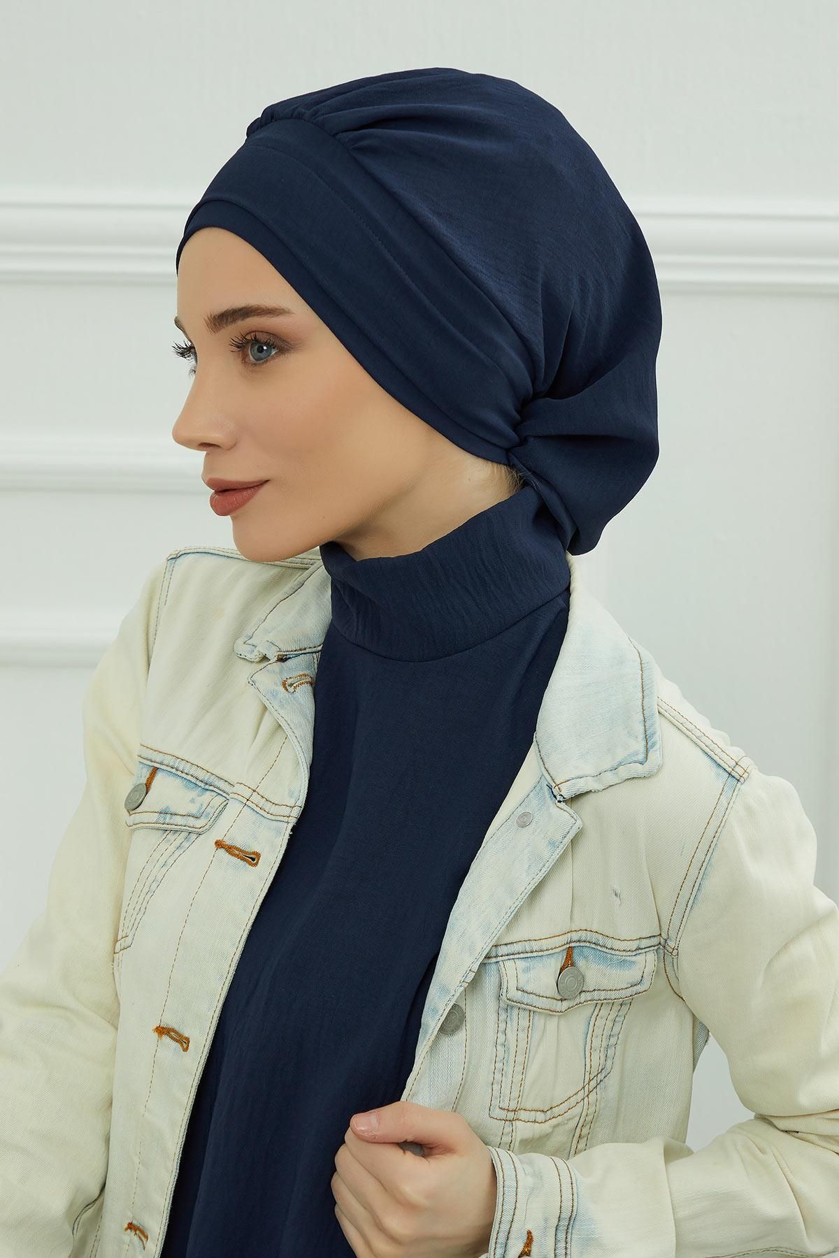 Aisha's Design-Aerobin Pleated Ready Turban - Ht-91 2