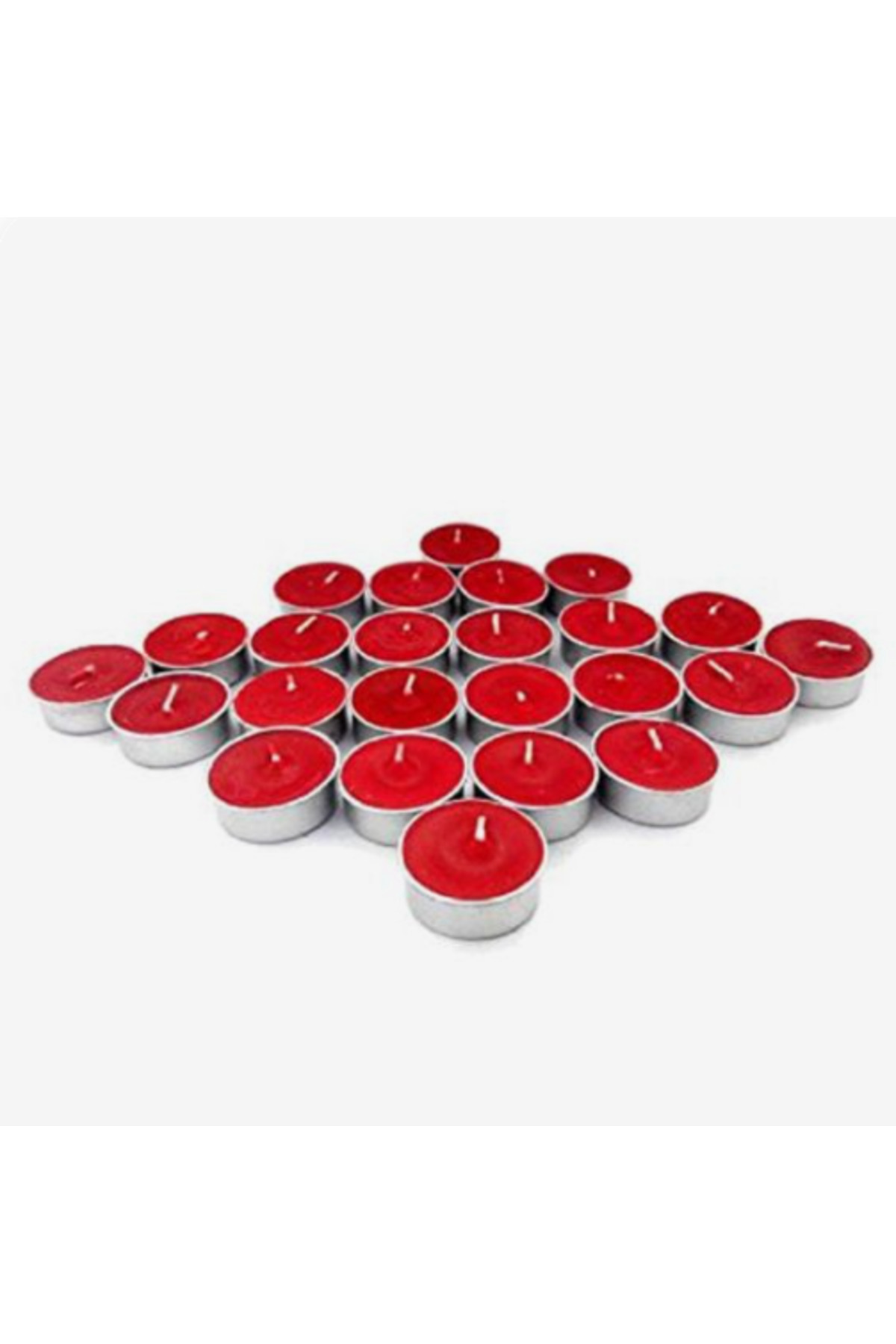 ByKurt Kırmızı Tealight Mum 25 Adet