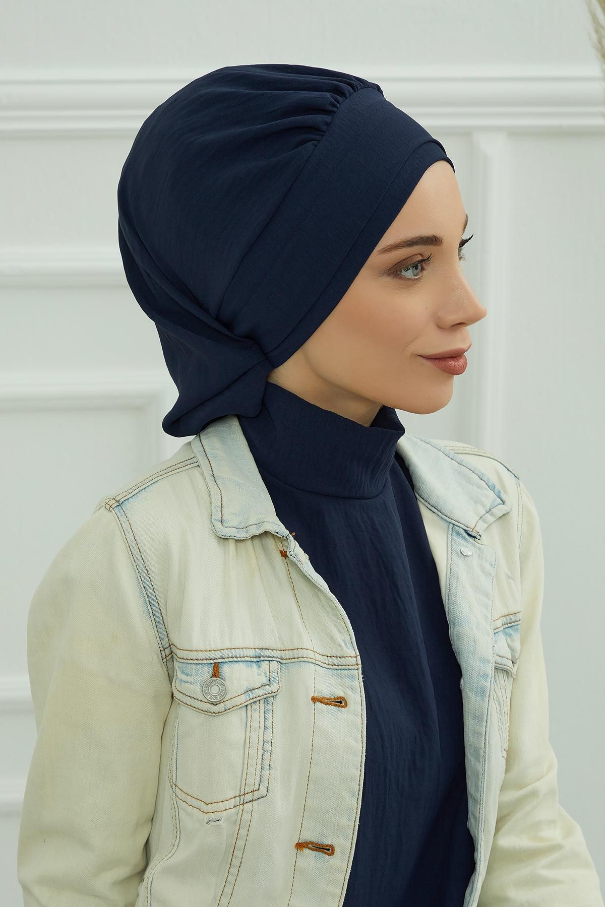 Aisha's Design-Aerobin Pleated Ready Turban - Ht-91 3