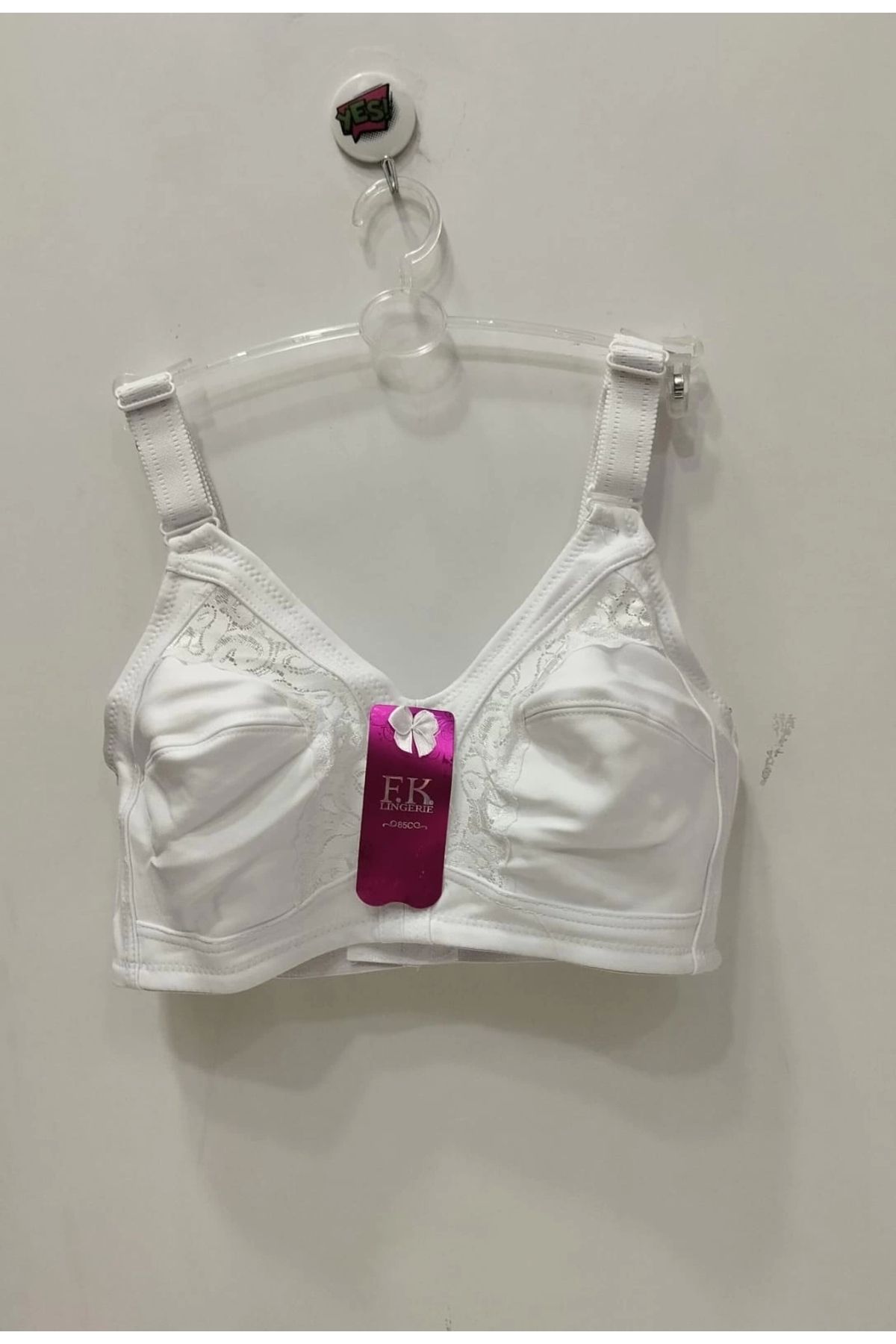 F.K-Monalisa Lace Detailed Unassisted Recovery White Bra - 2003 1