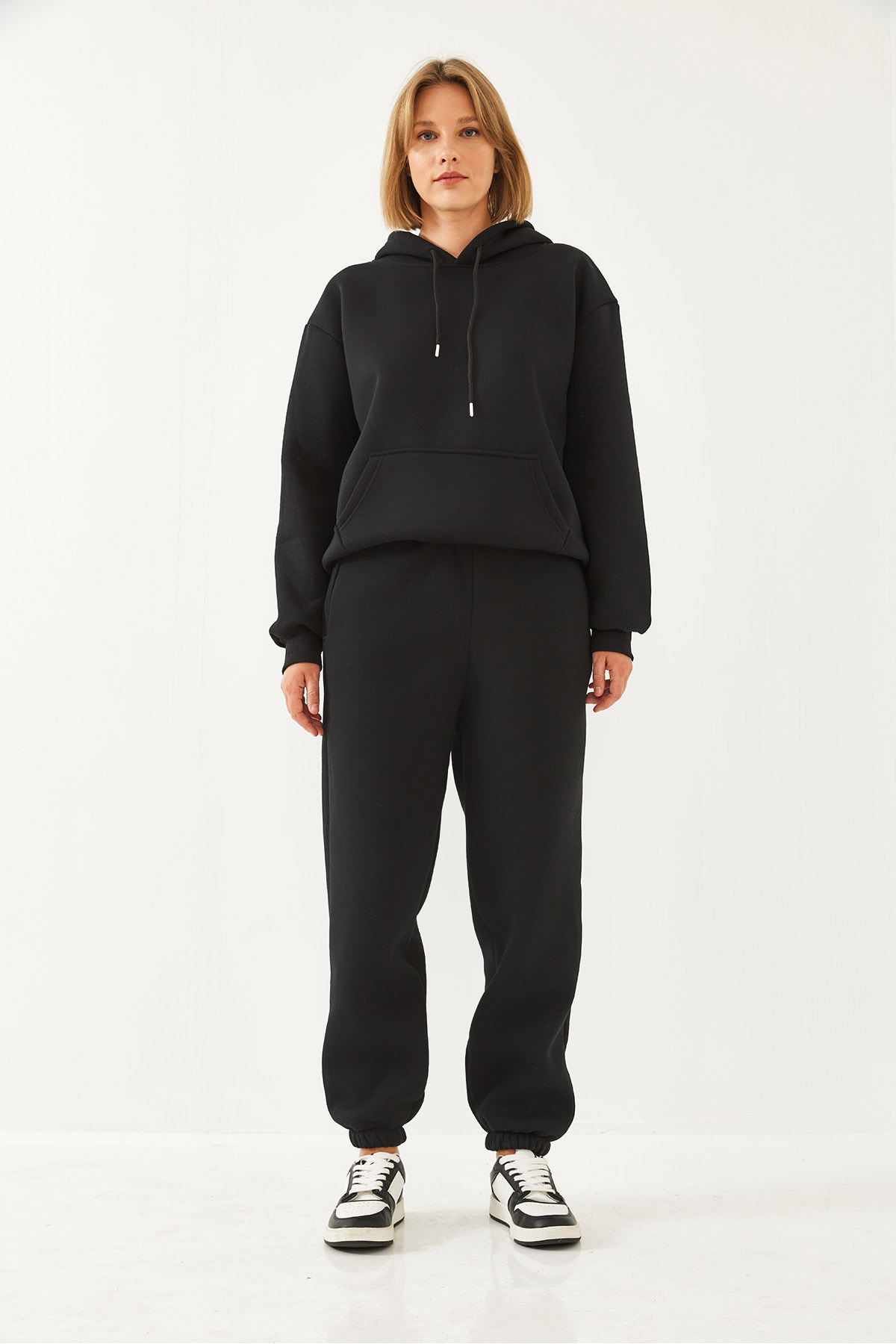 Bianco Lucci-Kangaroo Colored Hooded Women's Set - Mbhs014 60601014 7