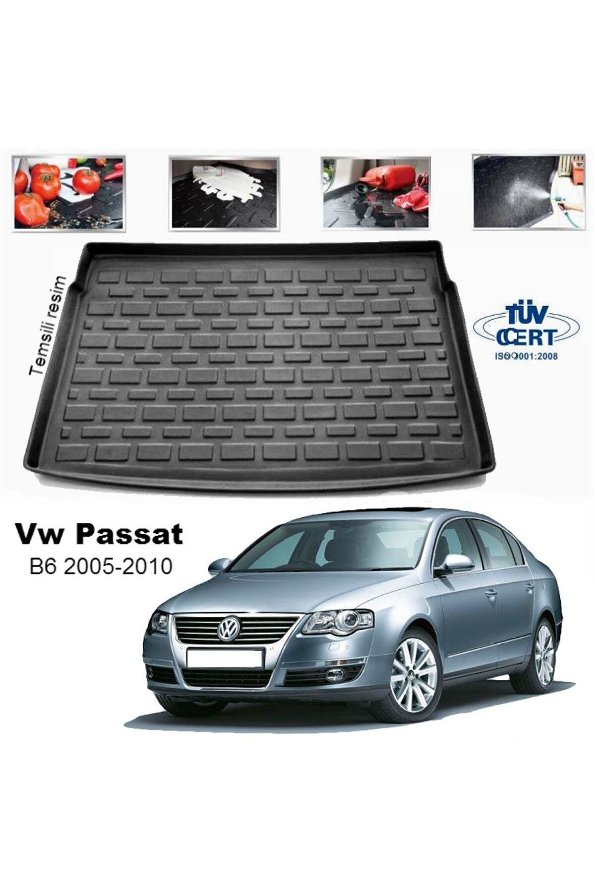 Leader Volkswagen Passat B6 Bagaj Havuzu Paspası 2005-2010