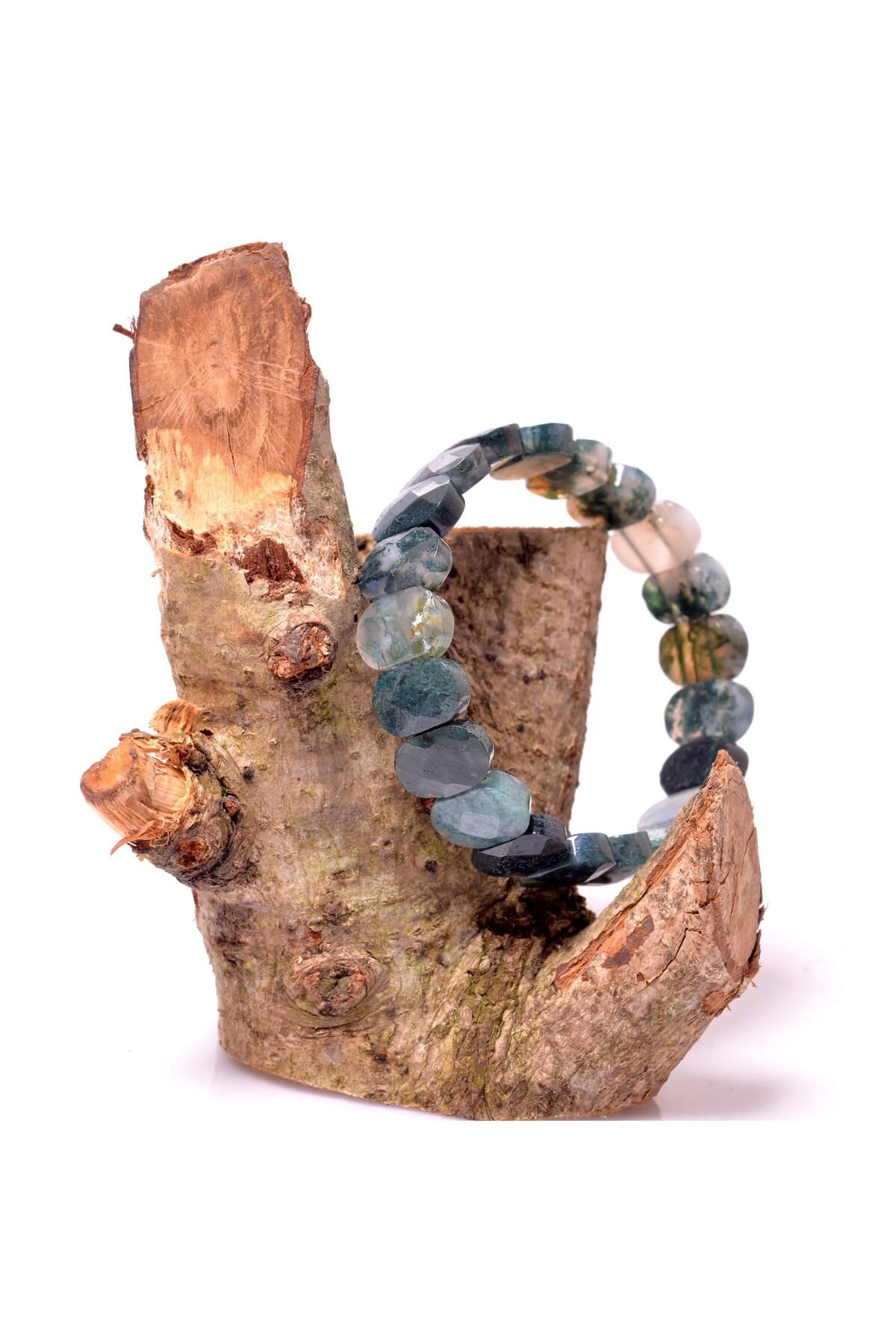 Taş Sandığı-Mossy Agate Stone Bracelet 2