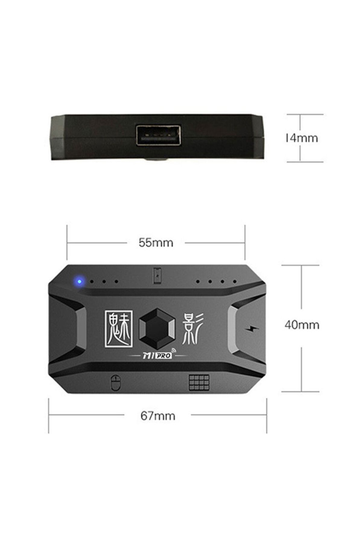 Shunmaii-M1 Pro Keyboard Mouse Converter Gamepad PUBG Mobile Controller Gaming Keyboard and Mouse Adapter ... 7