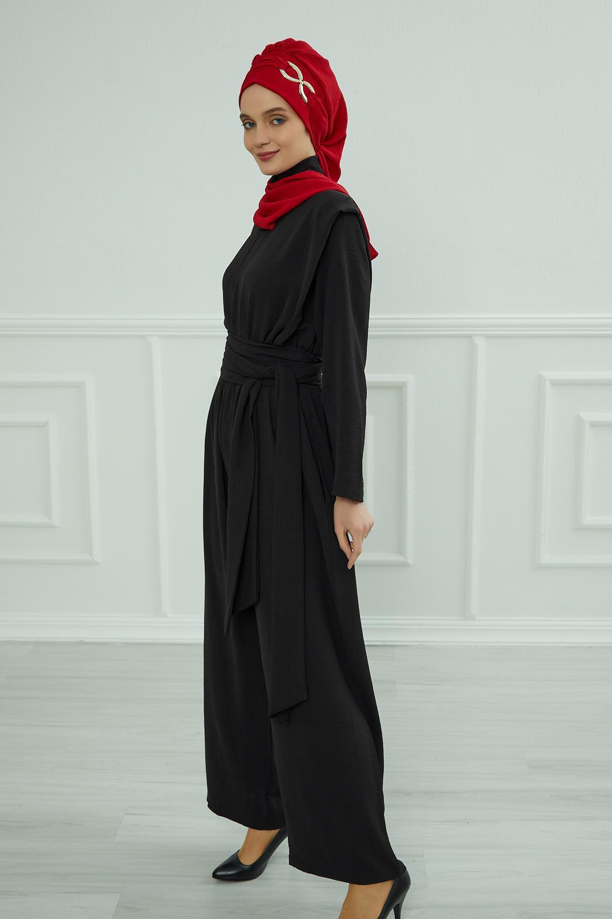 Aisha's Design-Aerobin Jumpsuit with Belt Detail, Tlm-1 2