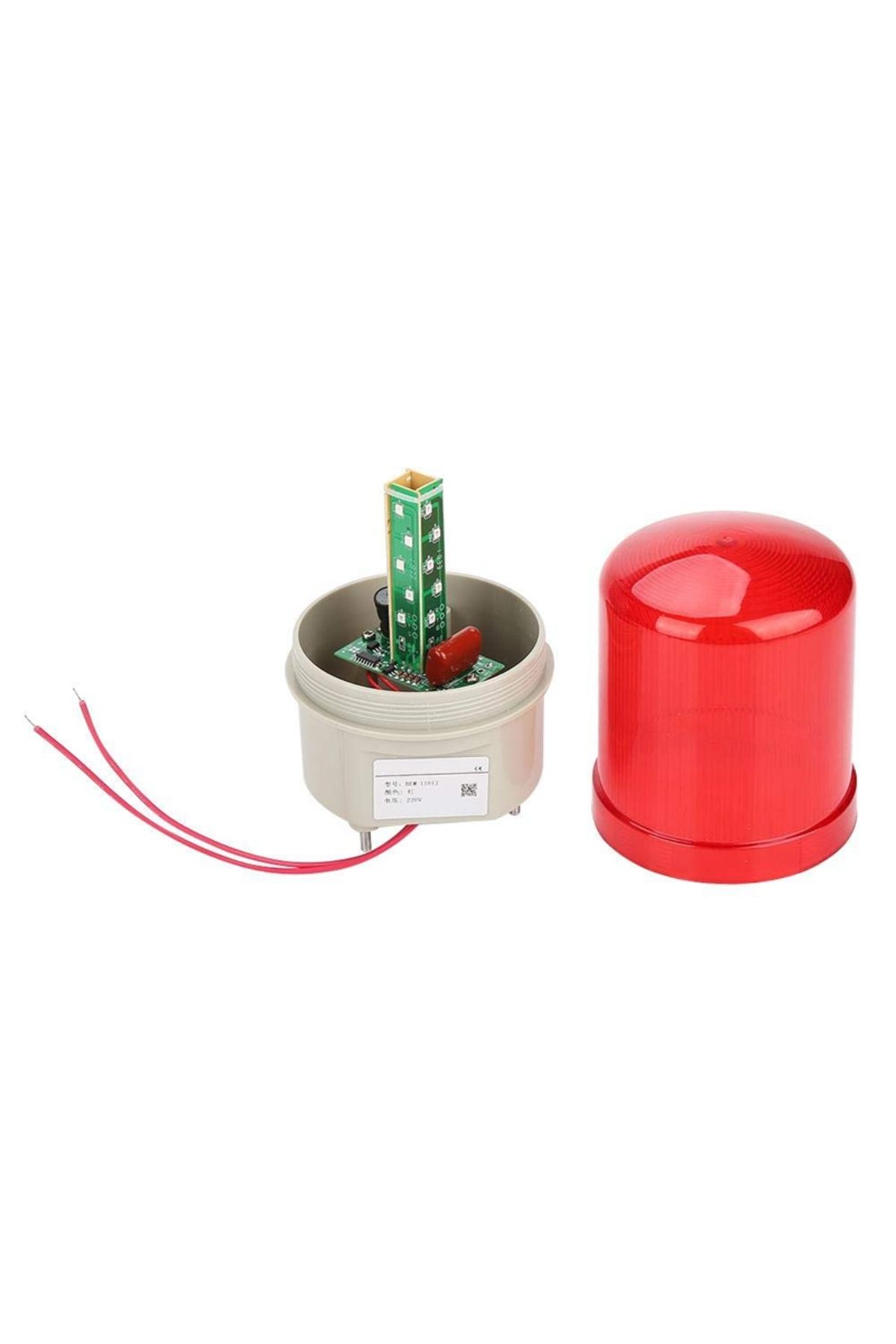 KUANGZIPENG-220v Led Revolving Flash Light Rotation Strobe Siren Beacon Beeper Warning Sound Emergency Signal Al 3