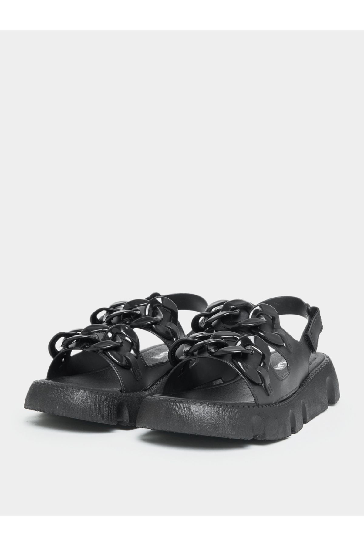 Styli-Hook and Loop Fastener Buckle Back Strap Sandals 2