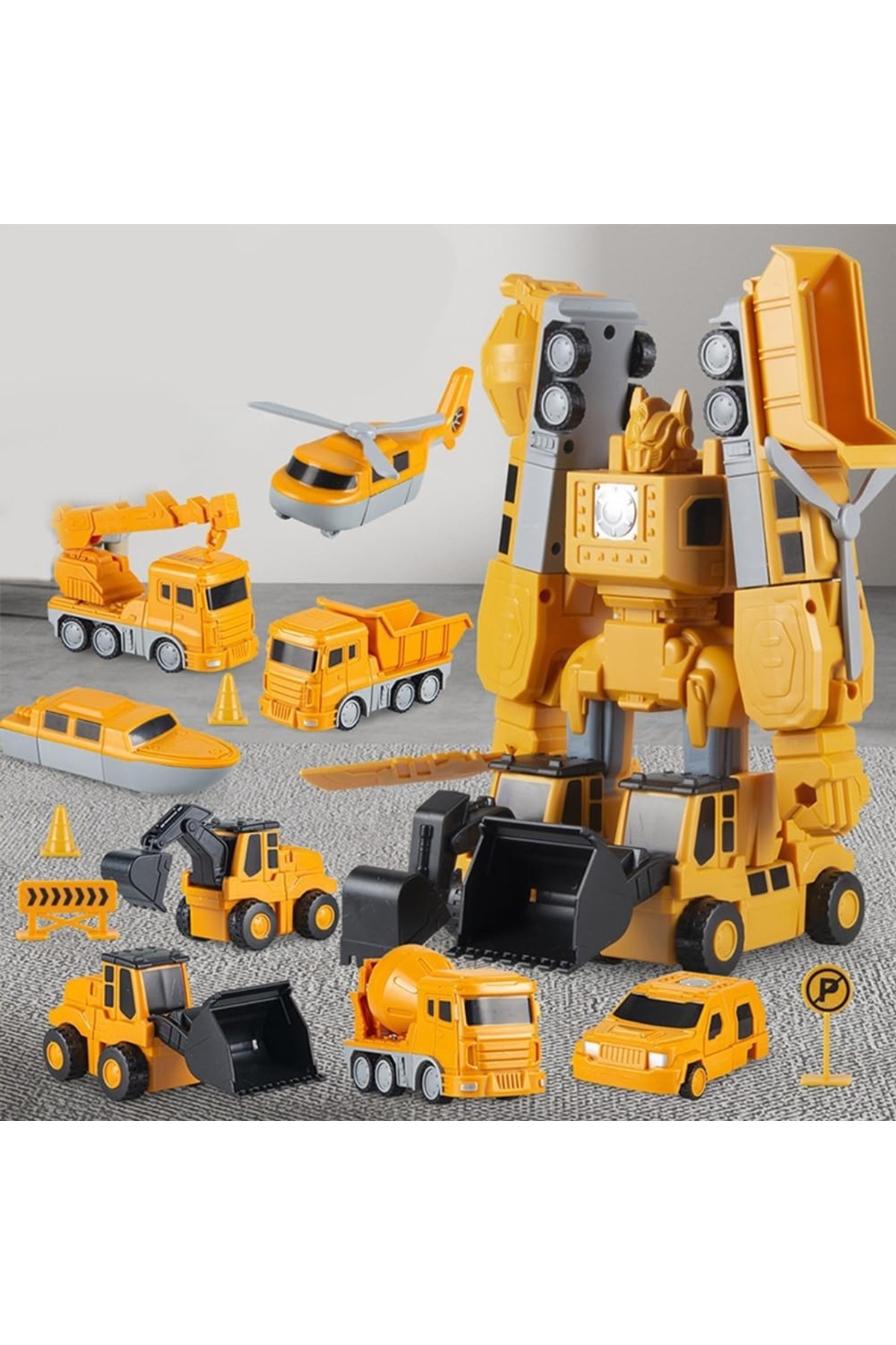 Choice-Constructo Modular Transforming Toy Set Magnetic Deformation Robot Engineering Car Excavator Mixe... 6