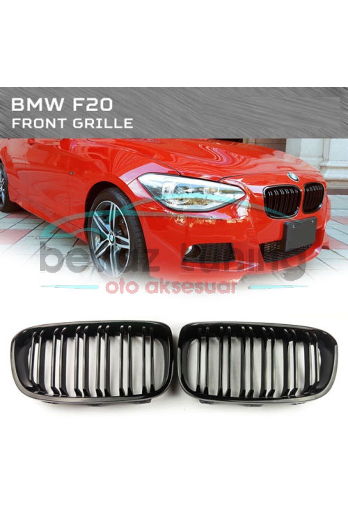 beyaztuning Bmw 1 Serisi F20-f21 Ön Panjur Böbrek M1 Model 2011-2015