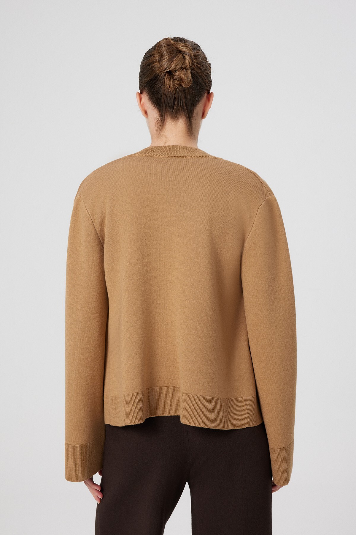 Mısırlı  Camel Cep Detaylı Düğmeli Kadın Ceket - Görsel 7