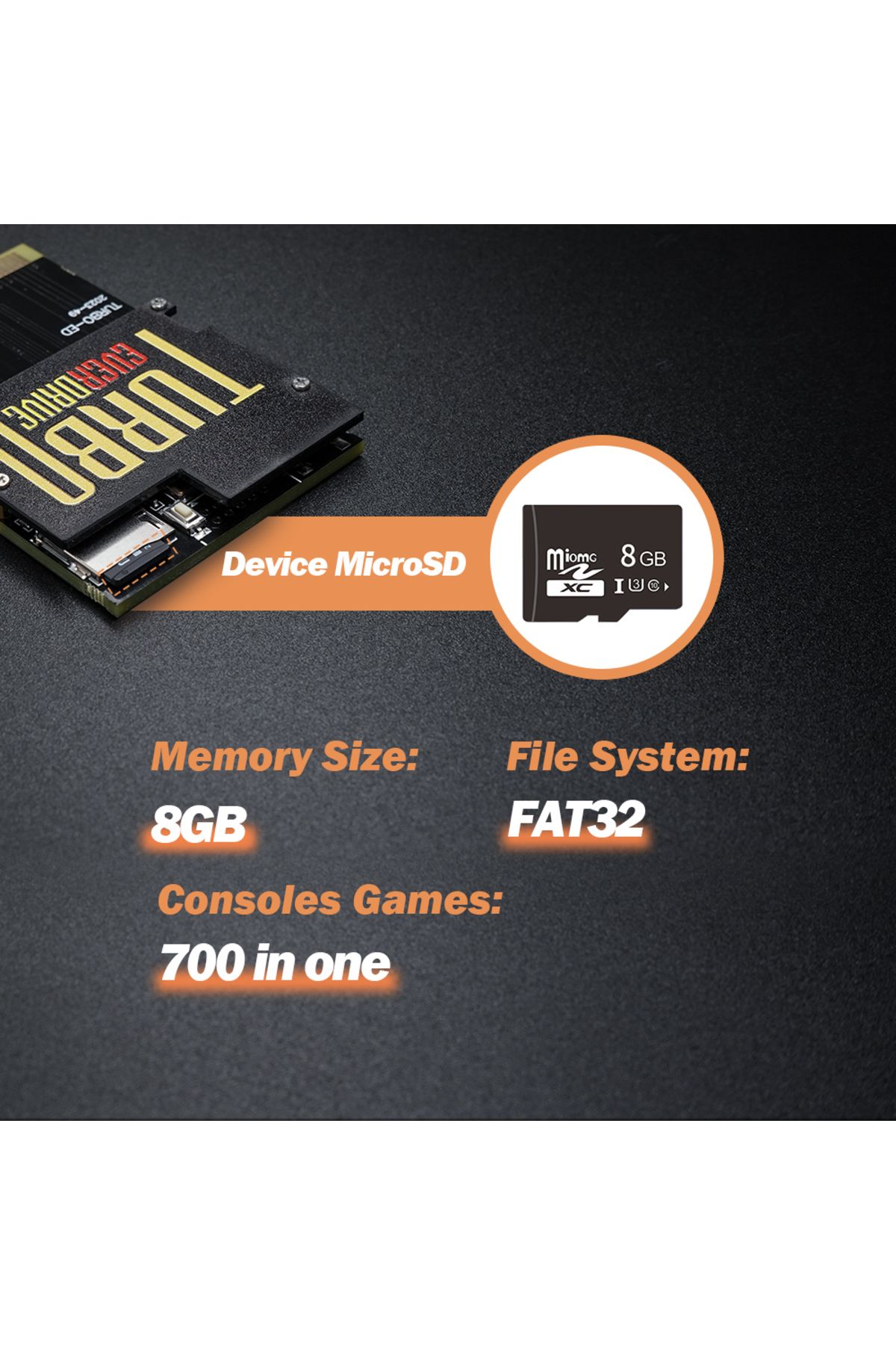 Choice-محرك أقراص فلاش لبطاقة الألعاب TURBO EVERDRIVE PCE لتخزين ملفات ألعاب NTSC / PAL لـ PC-Engine T... 5