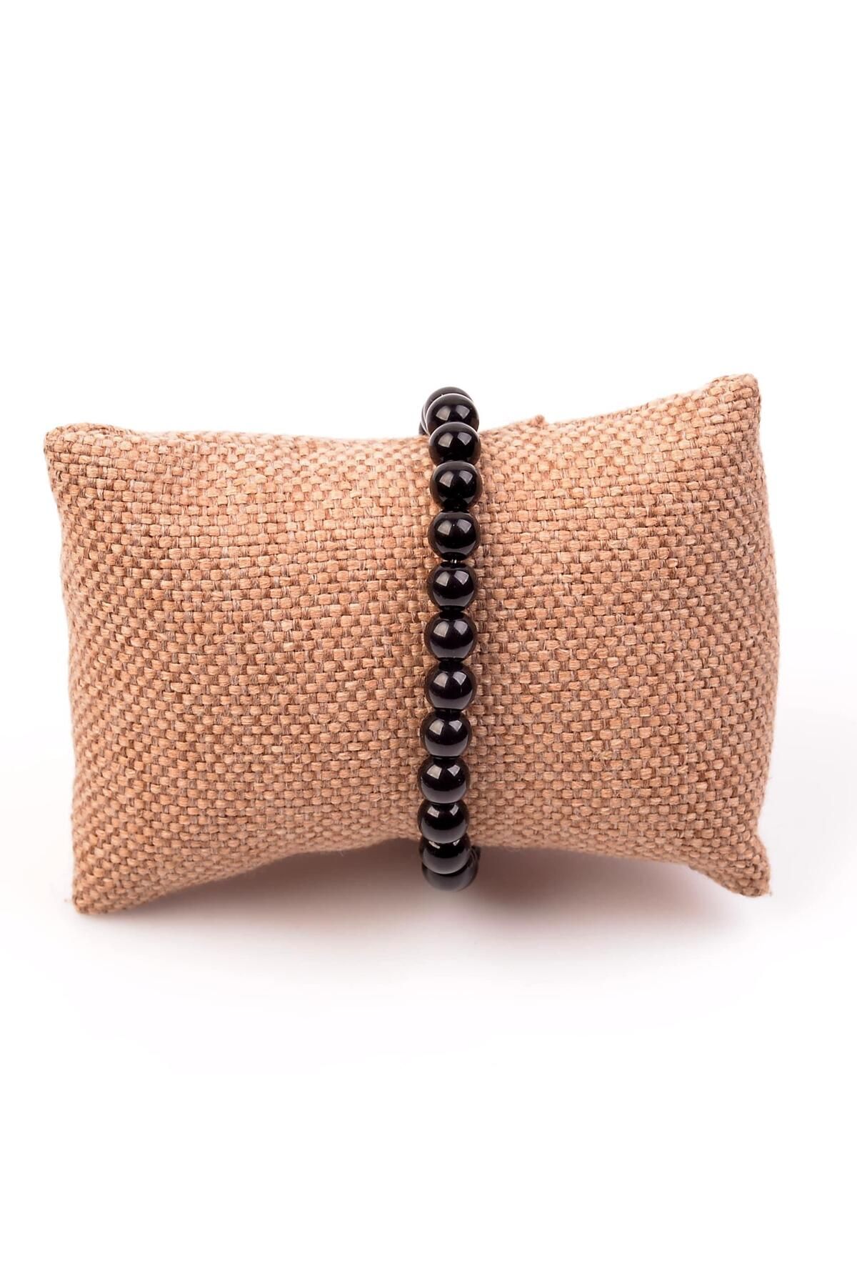 Taş Sandığı-Obsidian Stone Bracelet (8 Mm) 3