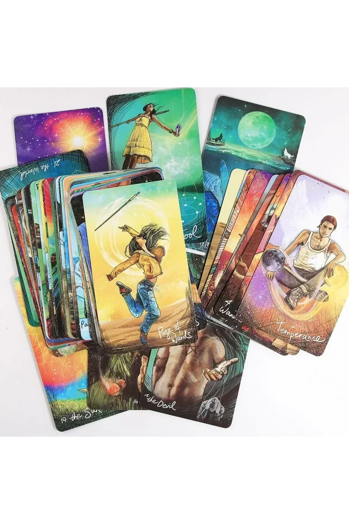 JIMMYTU-High-Quality Tin Box Packing The Light Seers Tarot Card And Adventur Time Tarot Fate Divination F... 4