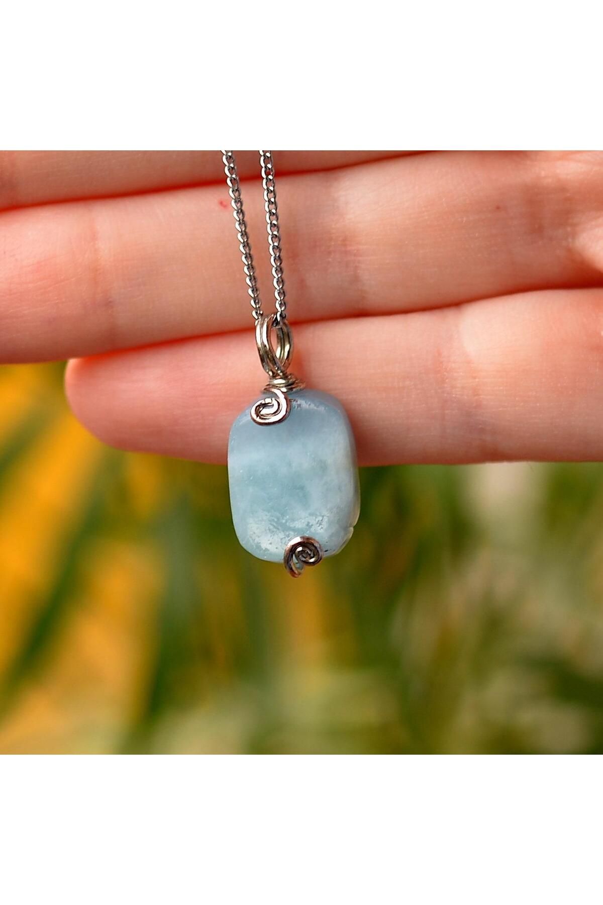 Taş Sandığı-Aquamarine Stone Necklace 1