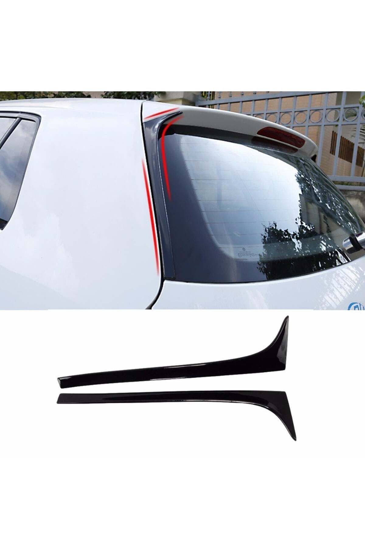 beyaztuning Volkswagen Golf 7 Spoiler Kenar Çıtası Parlak Siyah