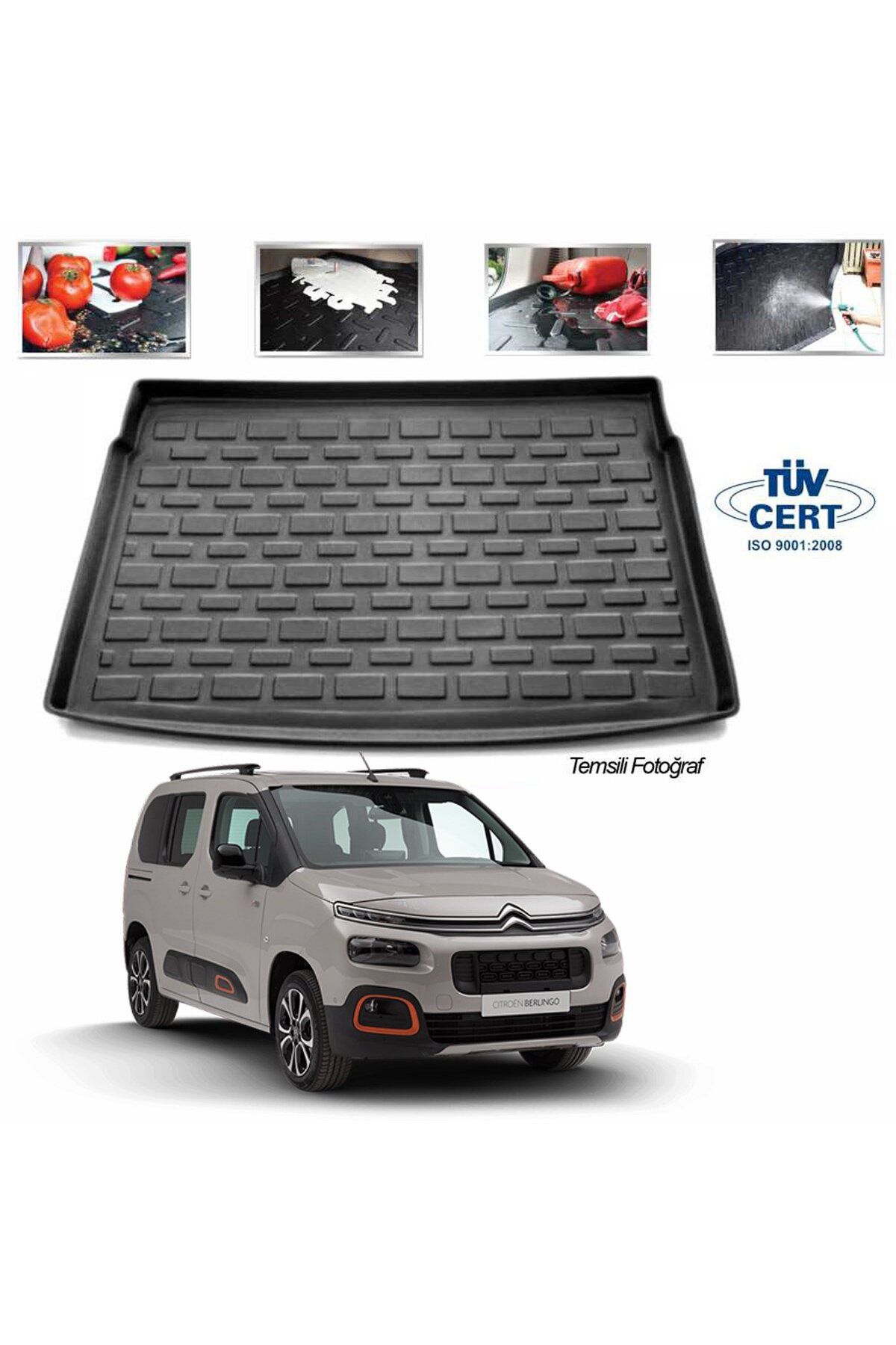 Leader Citroen Berlingo Bagaj Havuzu Paspası 2018-2019-2020