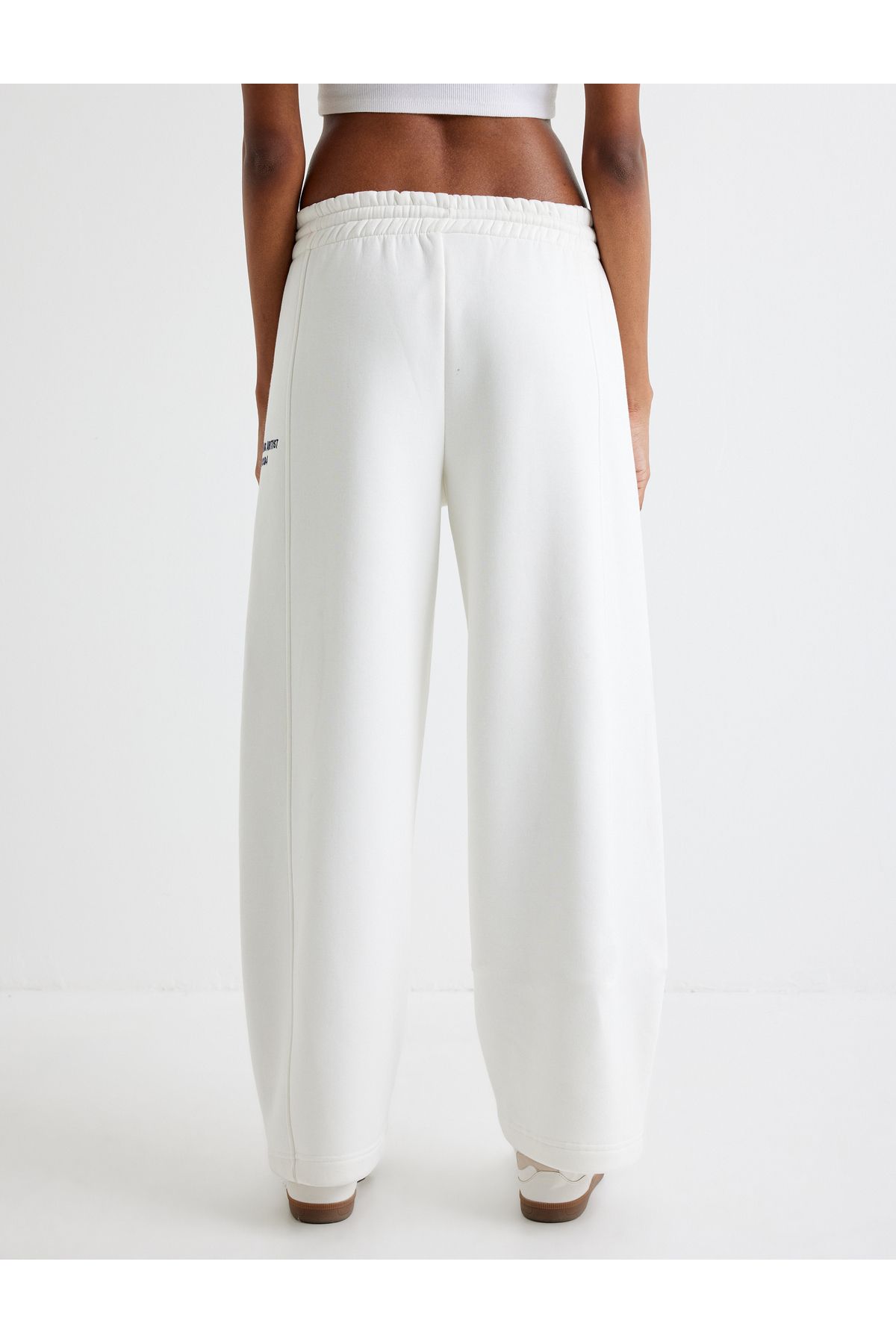 Koton-Pantaloni de sport largi, drepti, cu buzunare legate în talie 4