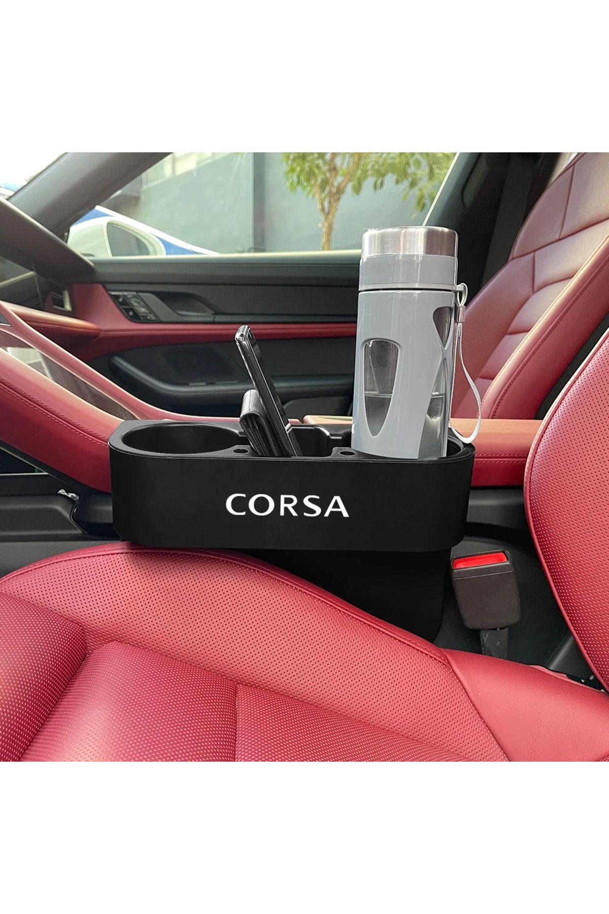 Choice-Car Seat Slot Storage Box Accessories For Opel Corsa C D E F A B Gsi 1.6T OPC Line 1.4T Turbo Cor... 2
