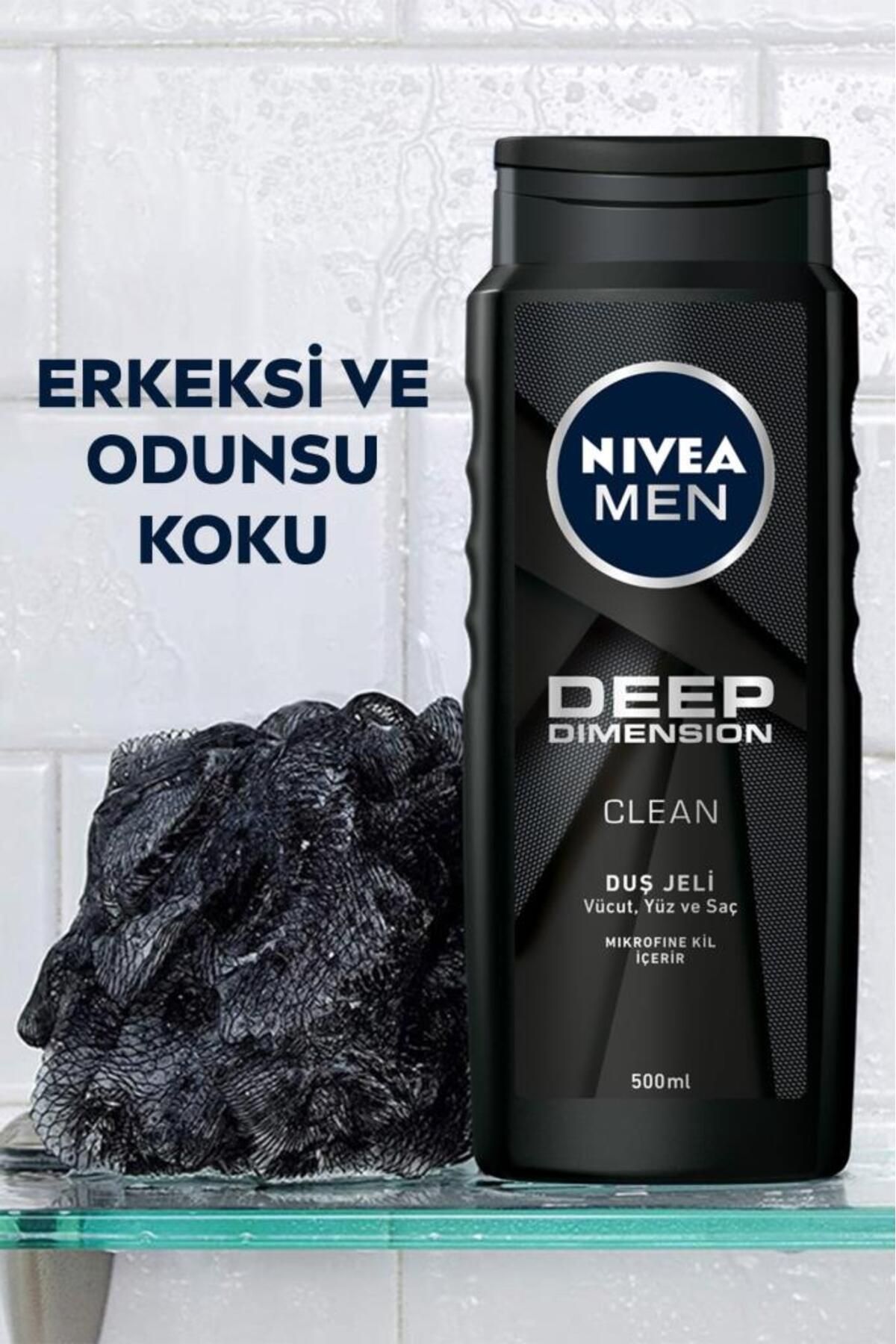 ژل دوش مردانه NIVEA Men Deep Dimension 500 میلی لیتر