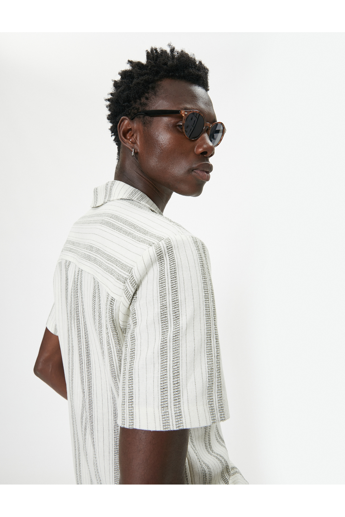 کوتون پیراهن نخی طرح معمولی