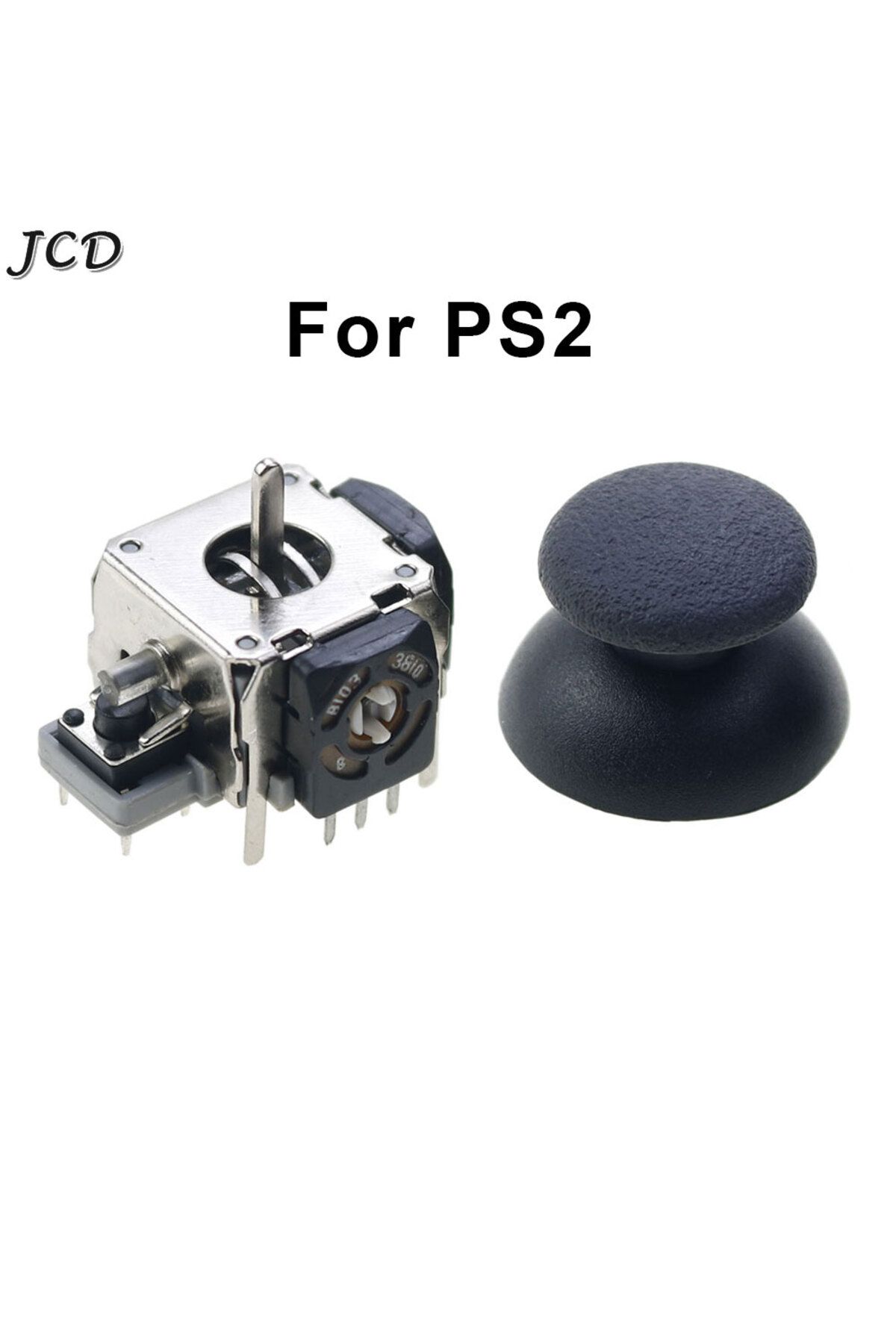JCD-For PS2 / Xbox 360 Controller Metal Analog Sticks 3D Analog Joystick  Thumbsticks Cap Mushroo... 2