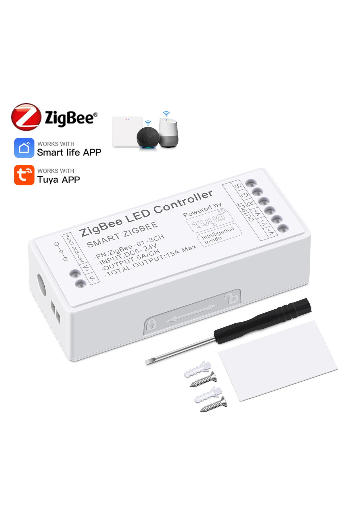 Choice-Dimmable Tuya Zigbee Switch 5V - 24V Smart Home CCT RGB RGBW RGBCCT LED Controller work with Brid... 8
