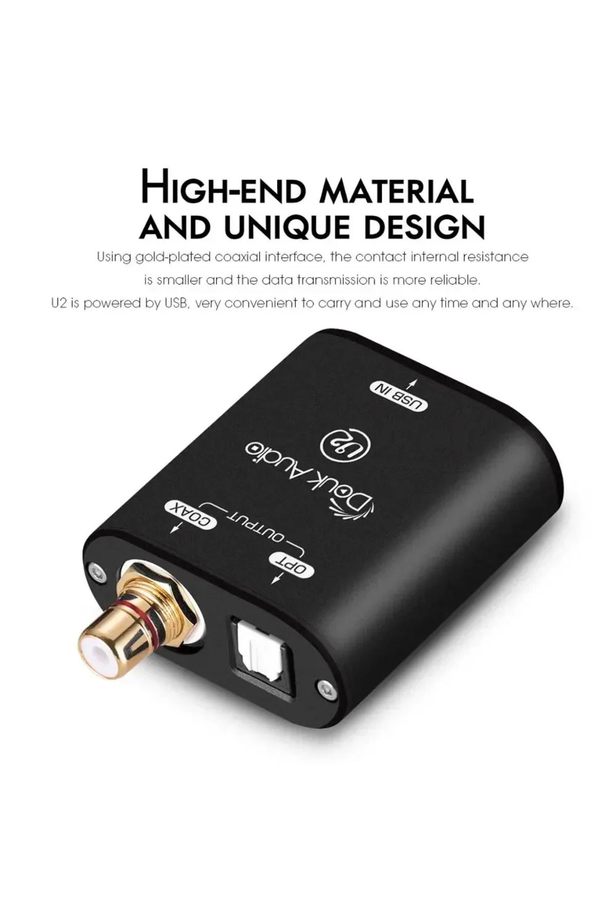 Choice-Douk Audio U2 Mini USB to SPDIF Audio Converter XMOS XU208 Digital Interface COAX/OPT DSD DOP 192KHz 2