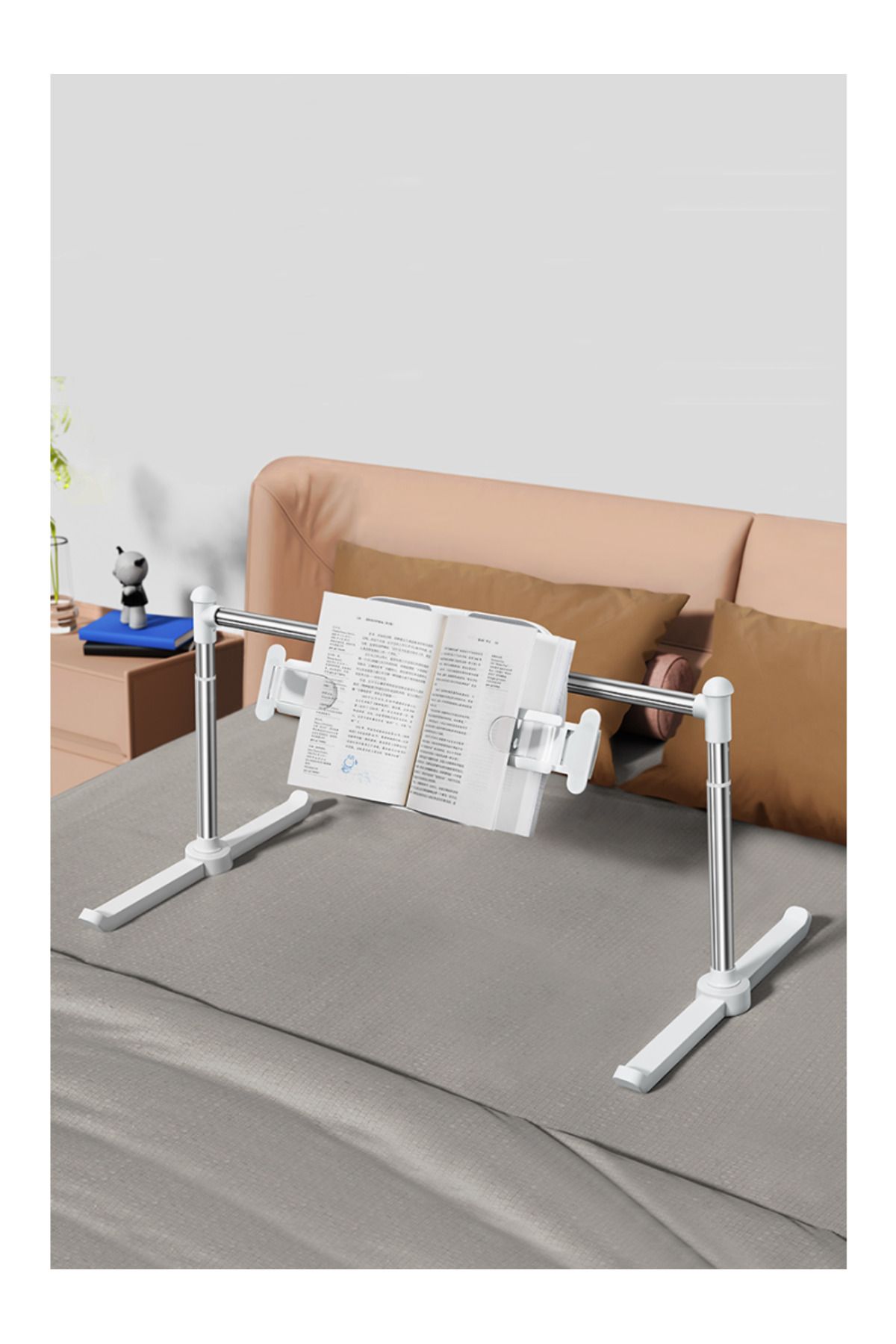 Oatsbasf-Foldable Tablet Stand ipad Stand Holder Bed Reading Book Rack Lazy Phone Holder Multifun... 8