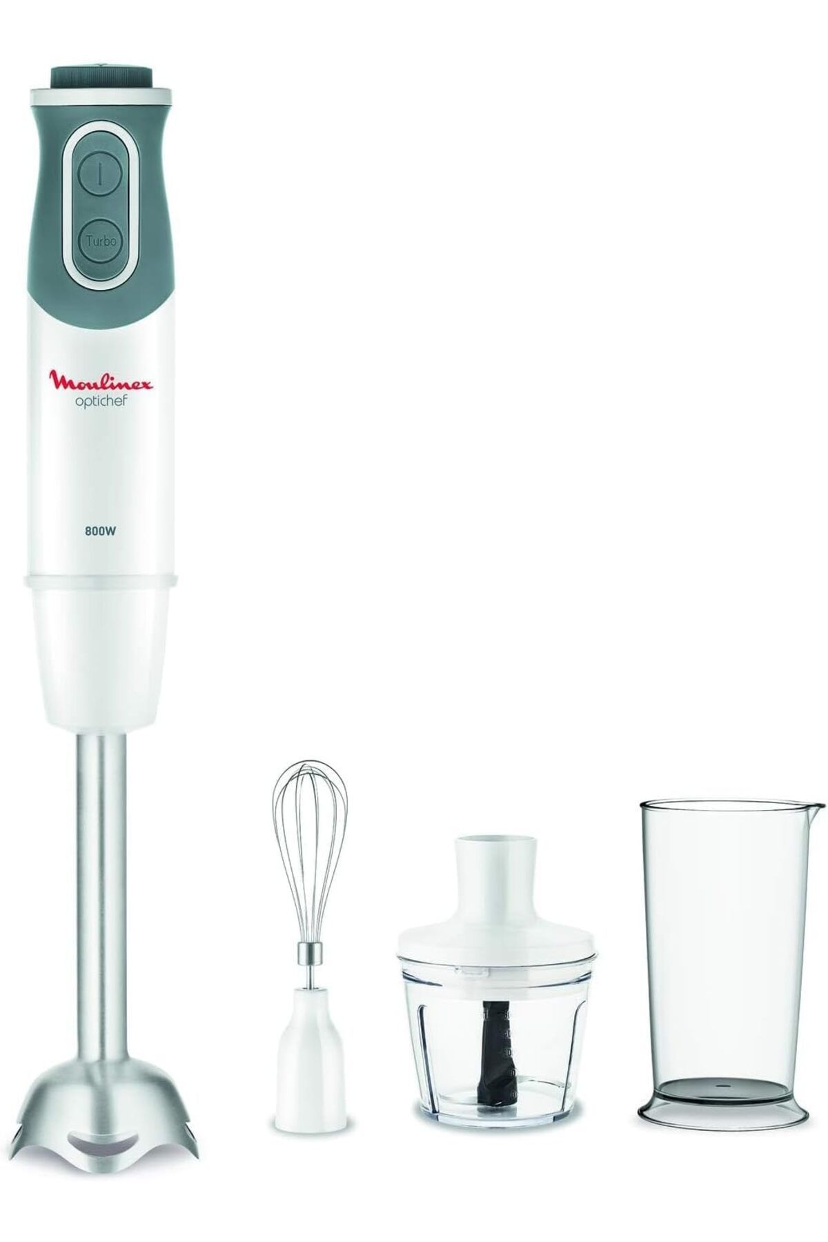 Moulinex-Moulinex hand blender, additional attachments for whipping and chopping, 800 watts, white 5