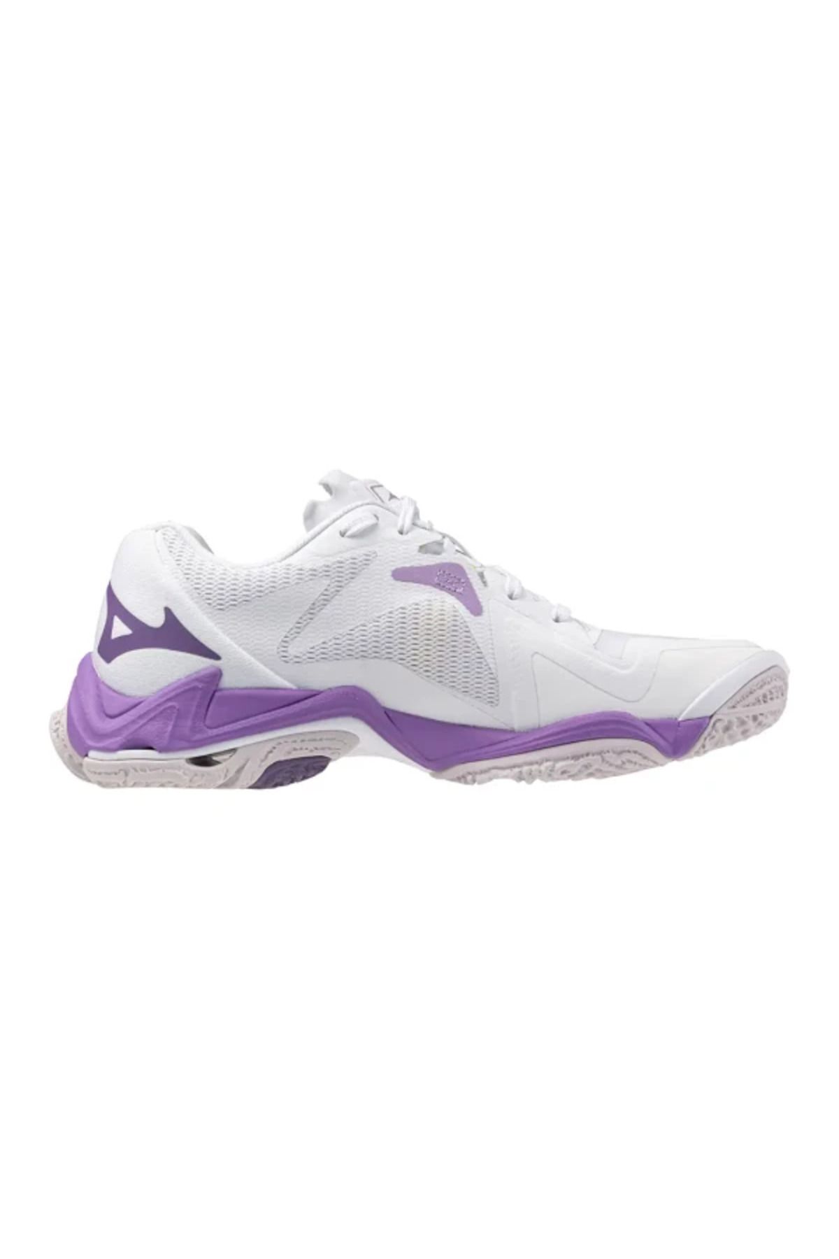 MIZUNO-Wave Lightning Z8 Women's Volleyball Shoes - White/Lilac 2