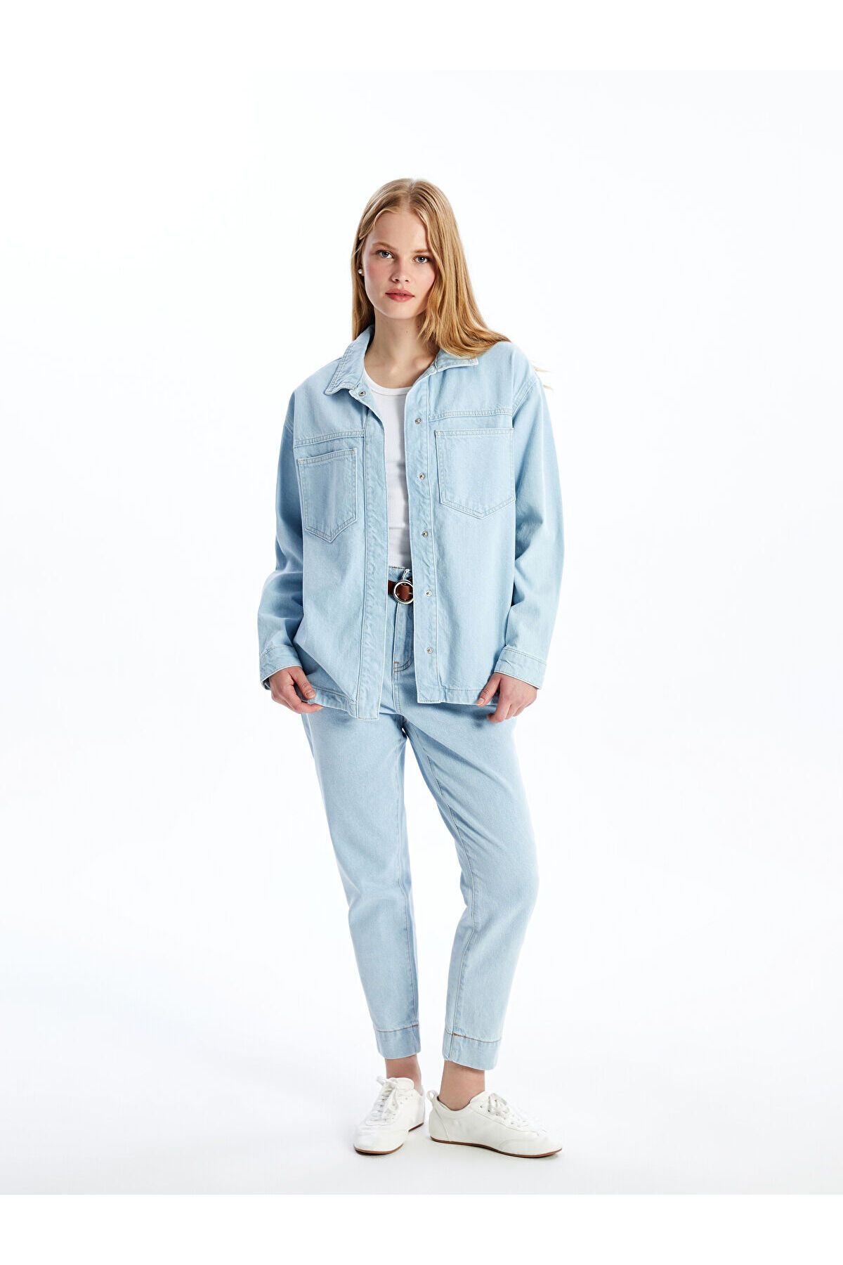 ژاکت جین زنانه LC Waikiki Lcw Oversize