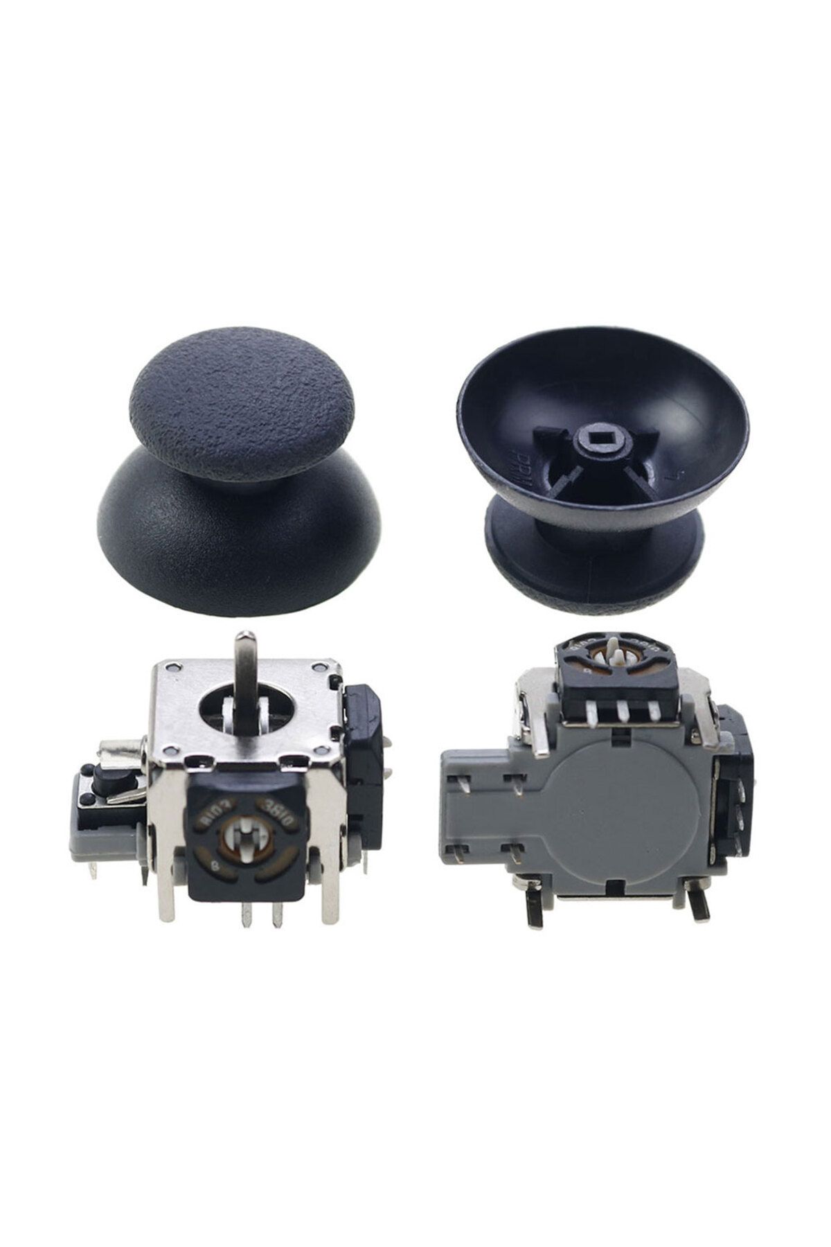 JCD-For PS2 / Xbox 360 Controller Metal Analog Sticks 3D Analog Joystick  Thumbsticks Cap Mushroo... 1